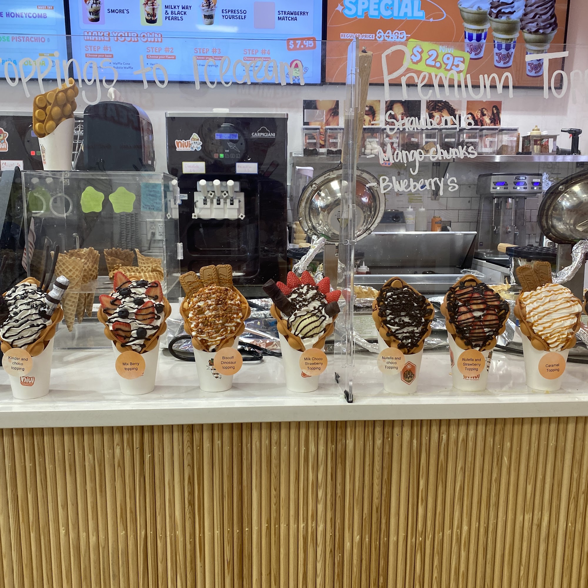 Nivi Artisan Ice Creams - Softserve, Milk Shakes And Bubble Waffles 1013 W University Ave Ste 165, Georgetown, TX 78628