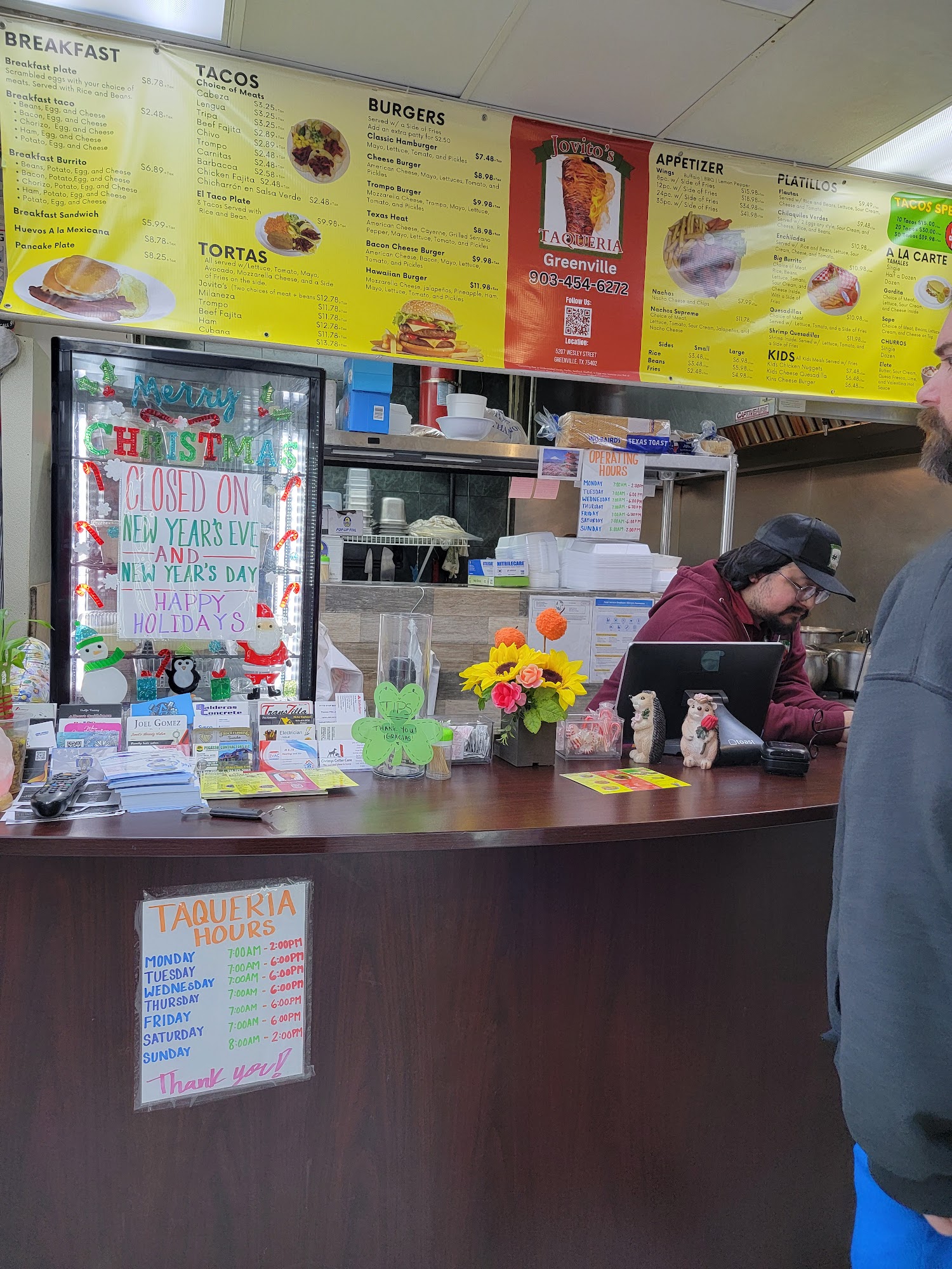 Jovito’s Taqueria Menu