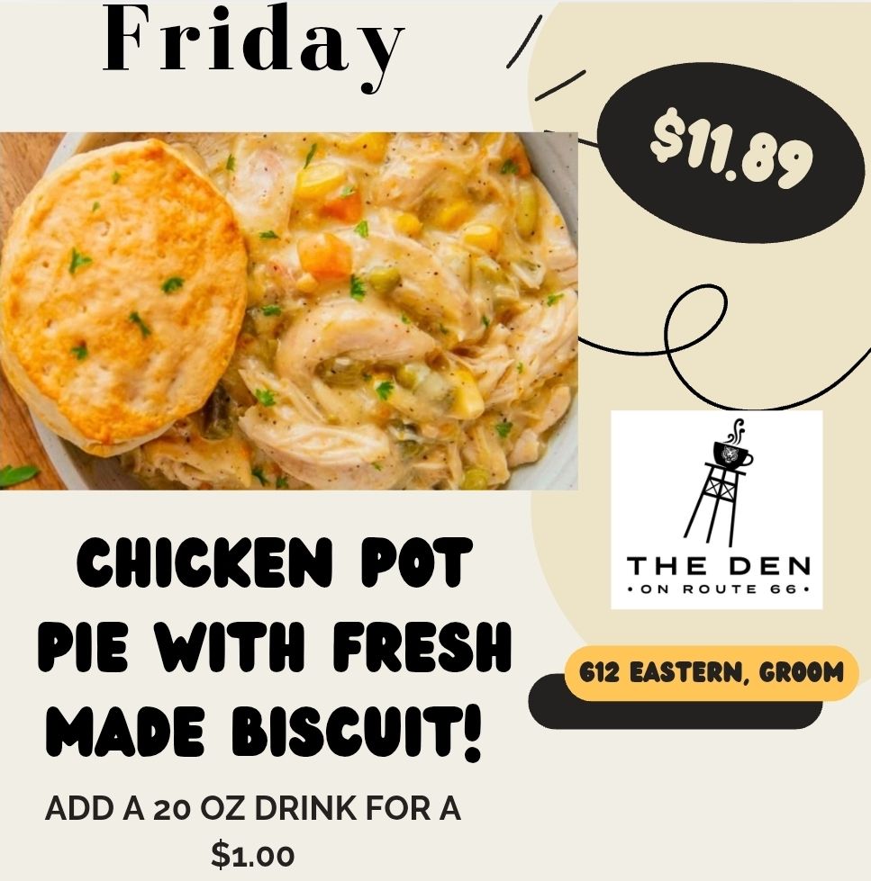 The Den on Route 66 Menu