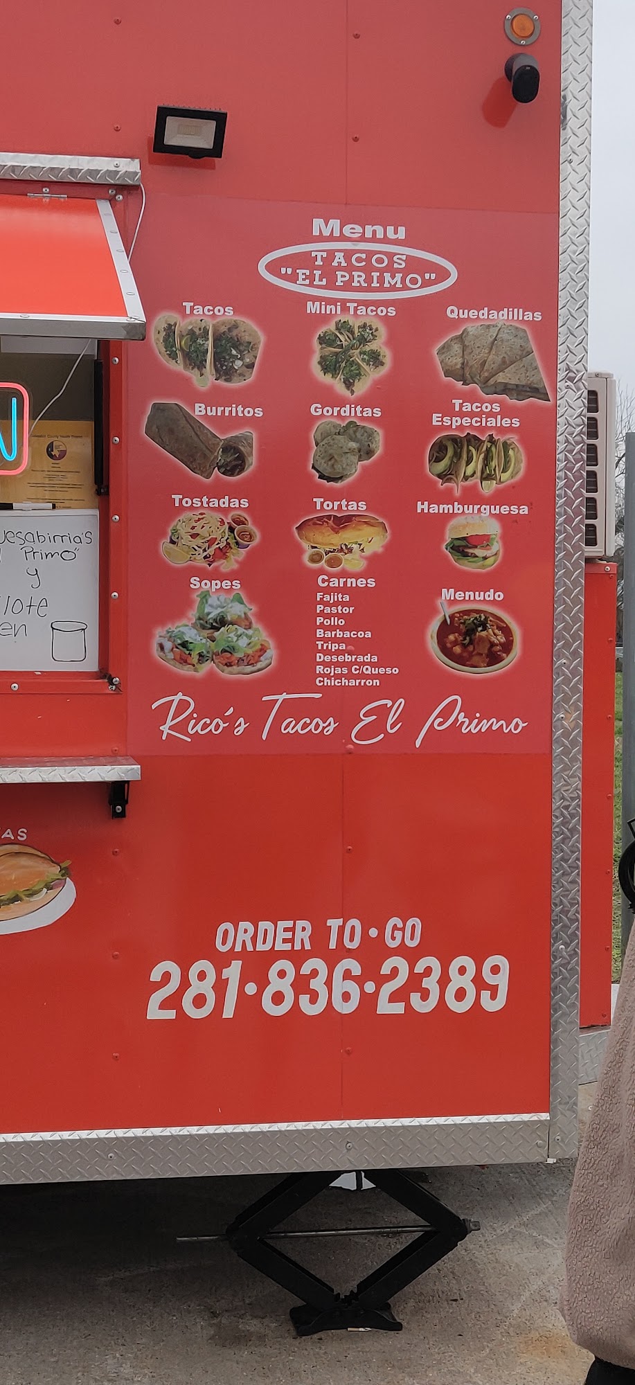 Rico’s Tacos el primo 7127 Hwy 6, Hitchcock
