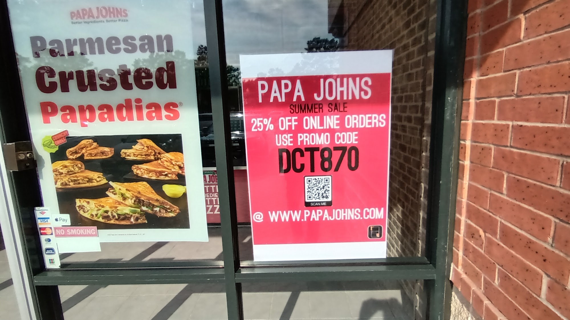 Papa Johns Pizza Menu