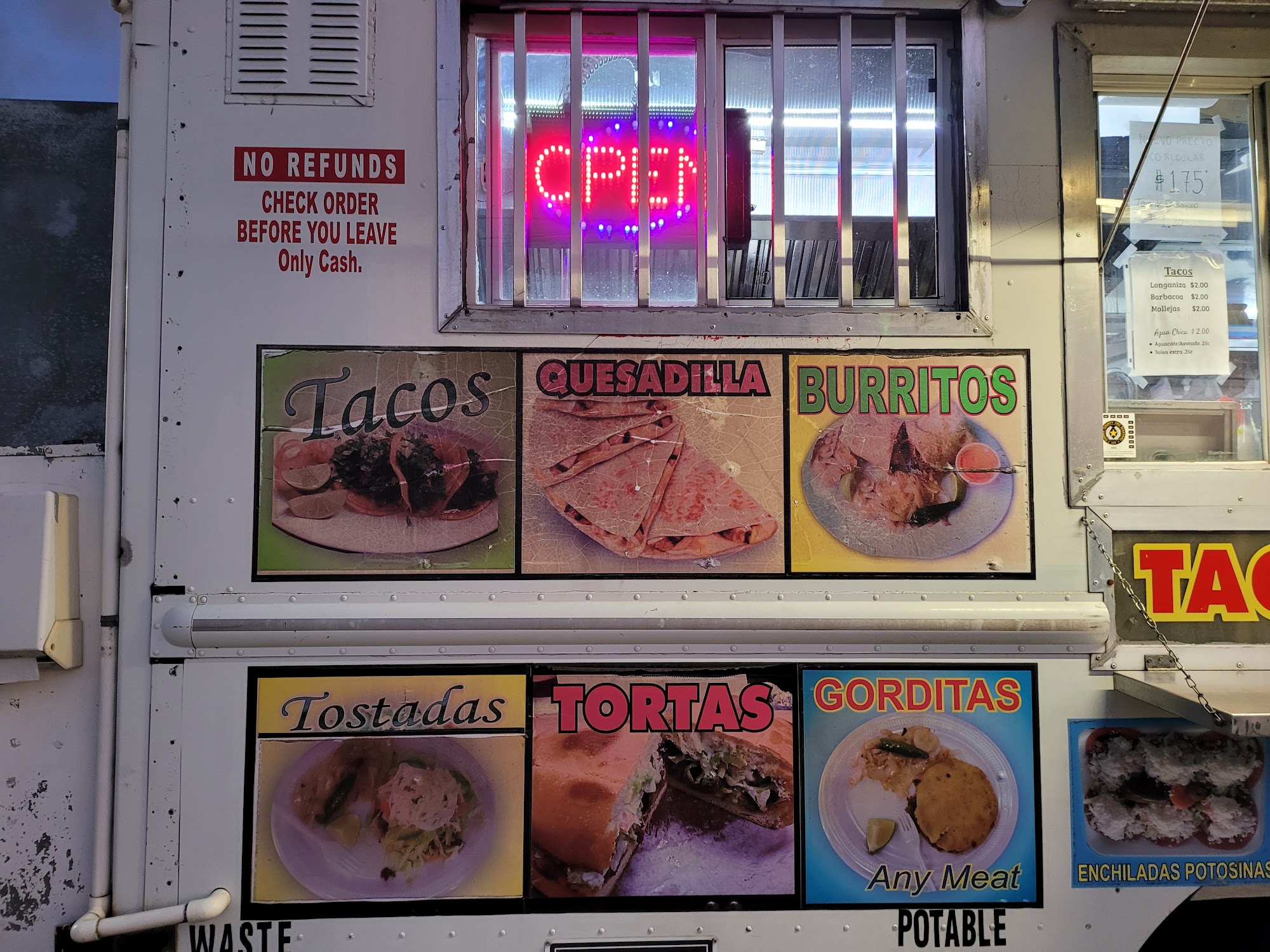 Taqueria Brisa Del Mar Menu