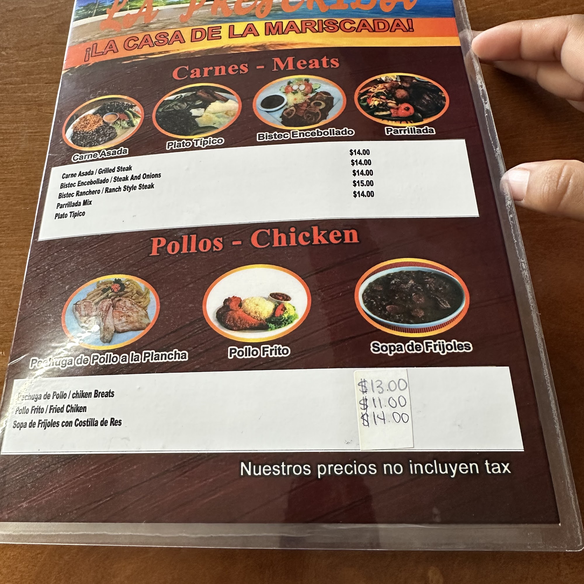 Los Lazo’s Pupuseria Y Restaurante Menu
