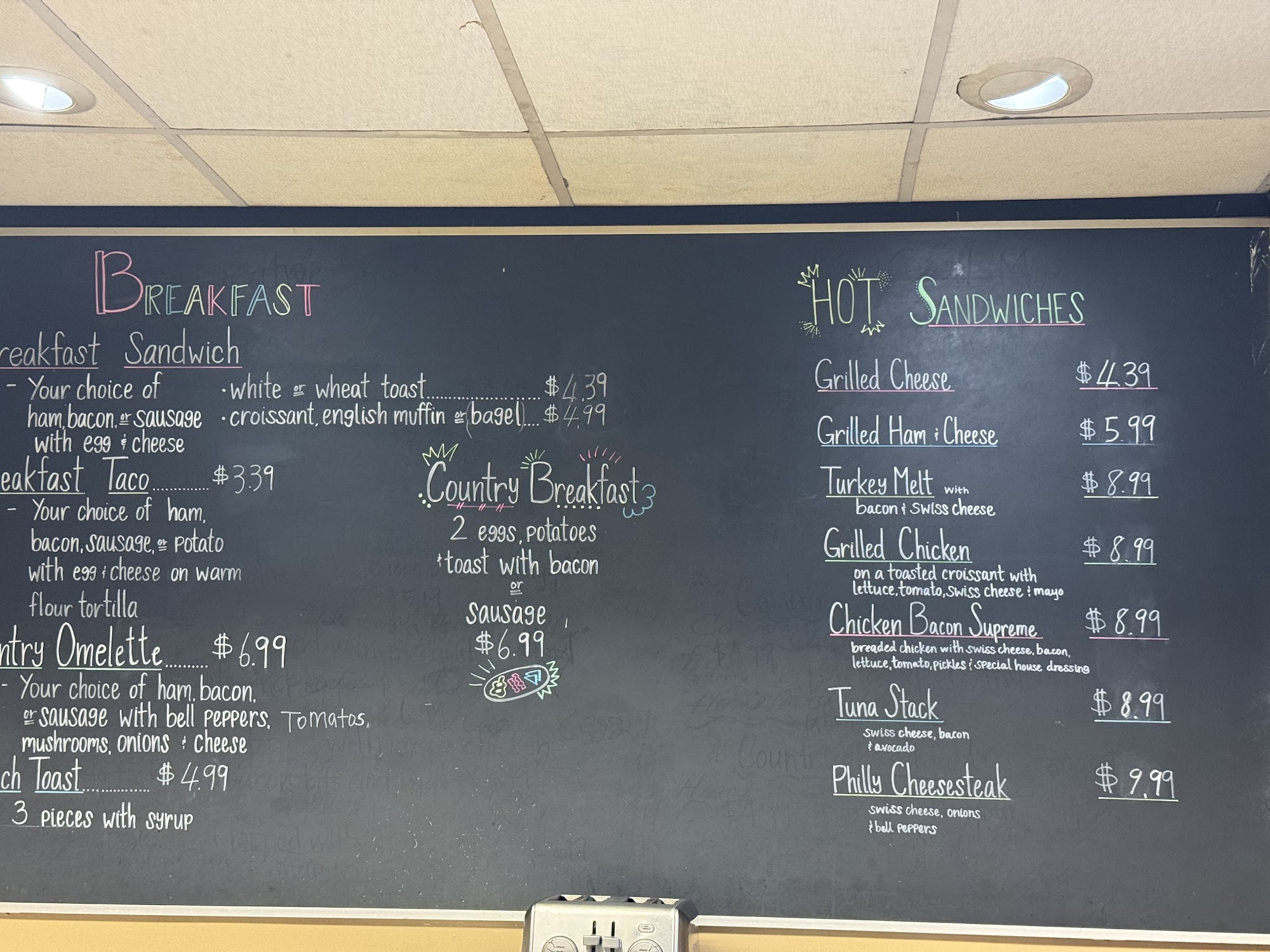 Hatter's Deli Menu