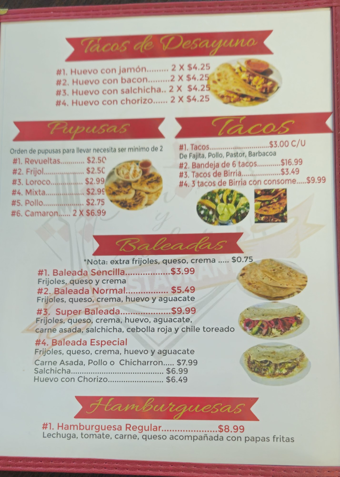 El Antojito Latinos Menu