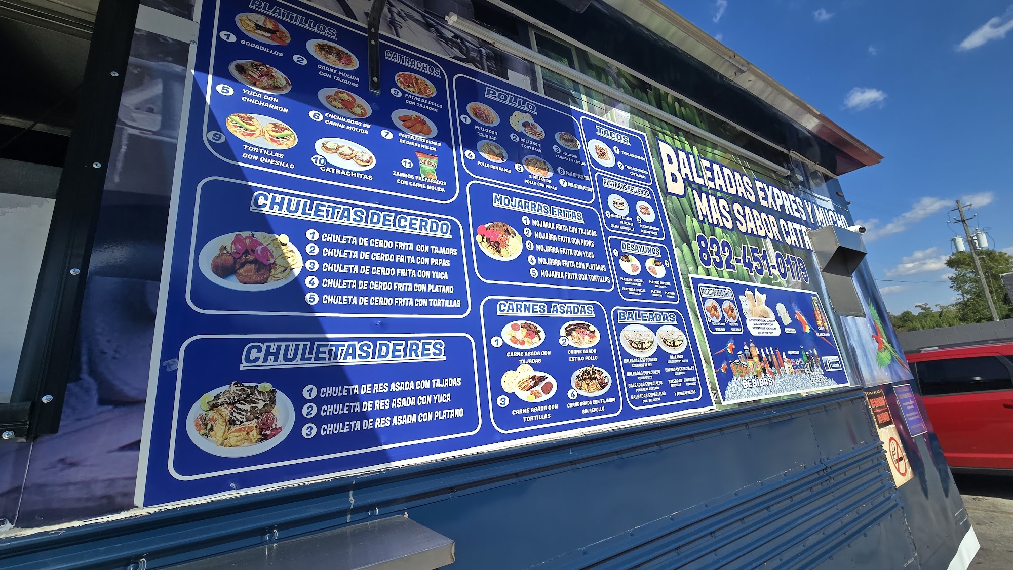 Baleadas Express Menu