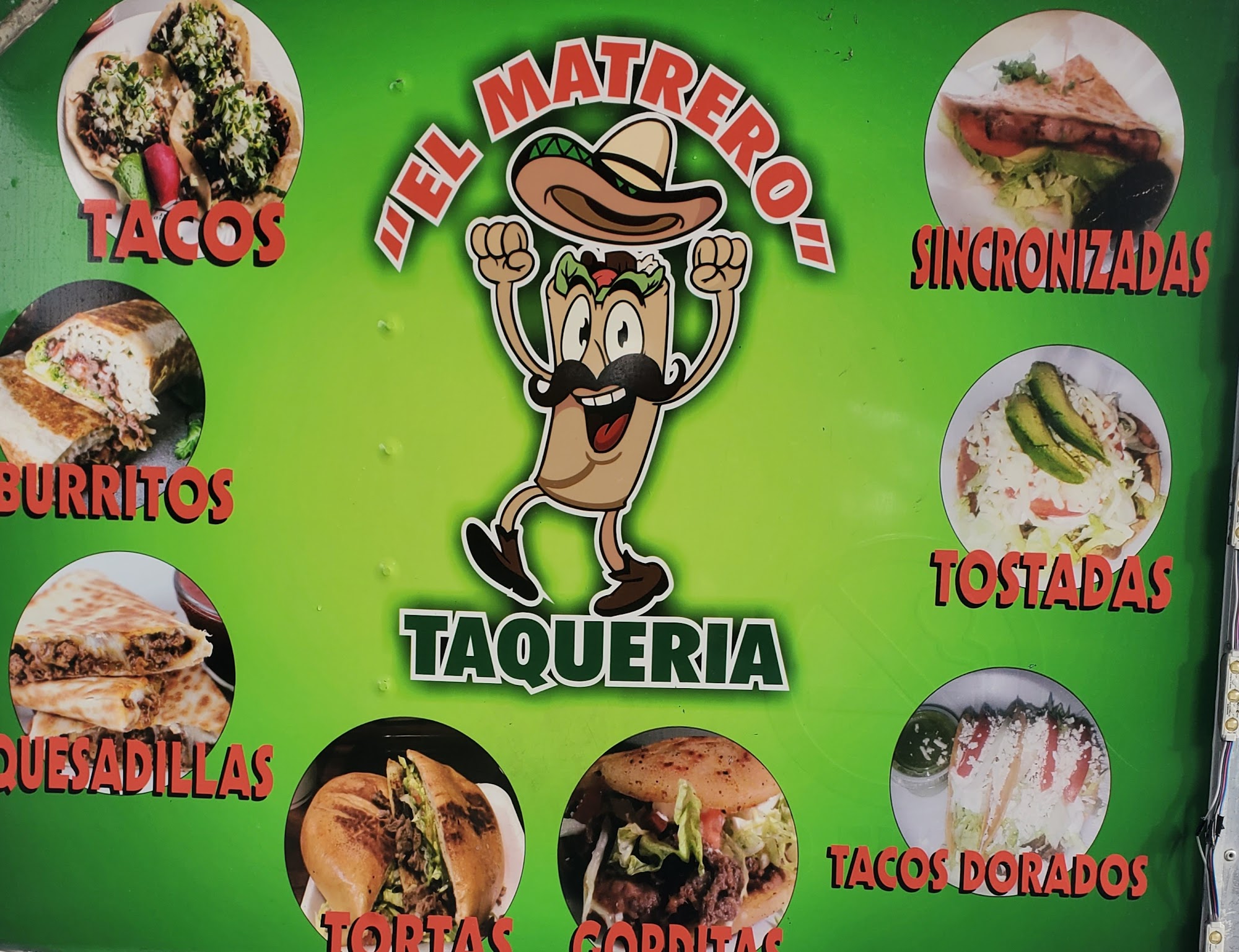 El Matrero Taqueria (Food Truck) Menu