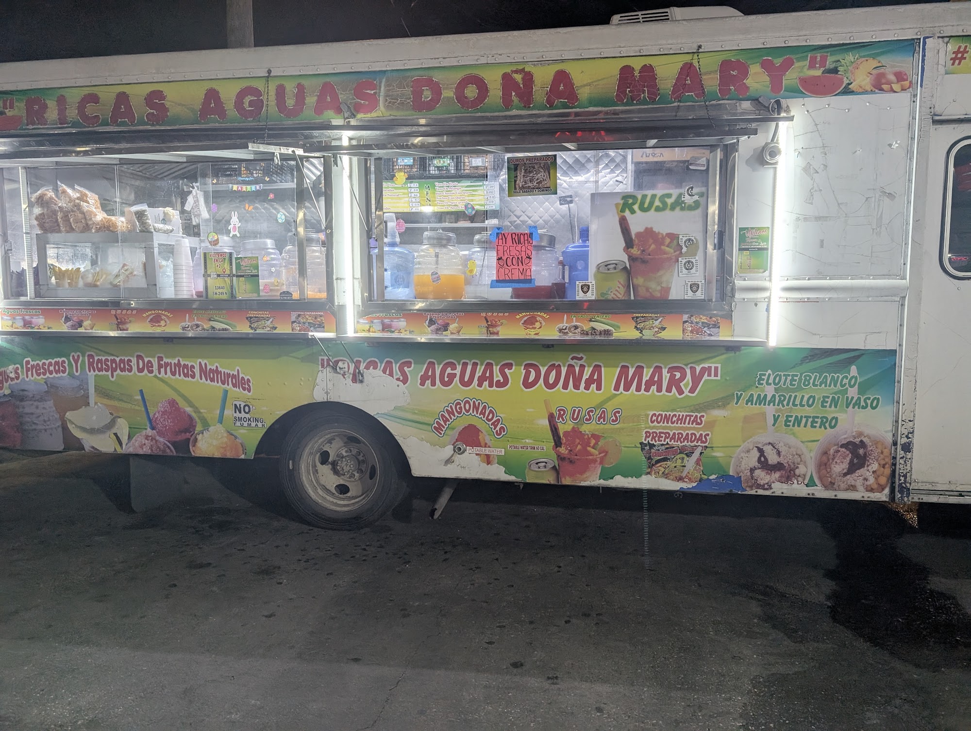 Elotes Doña Mary Menu