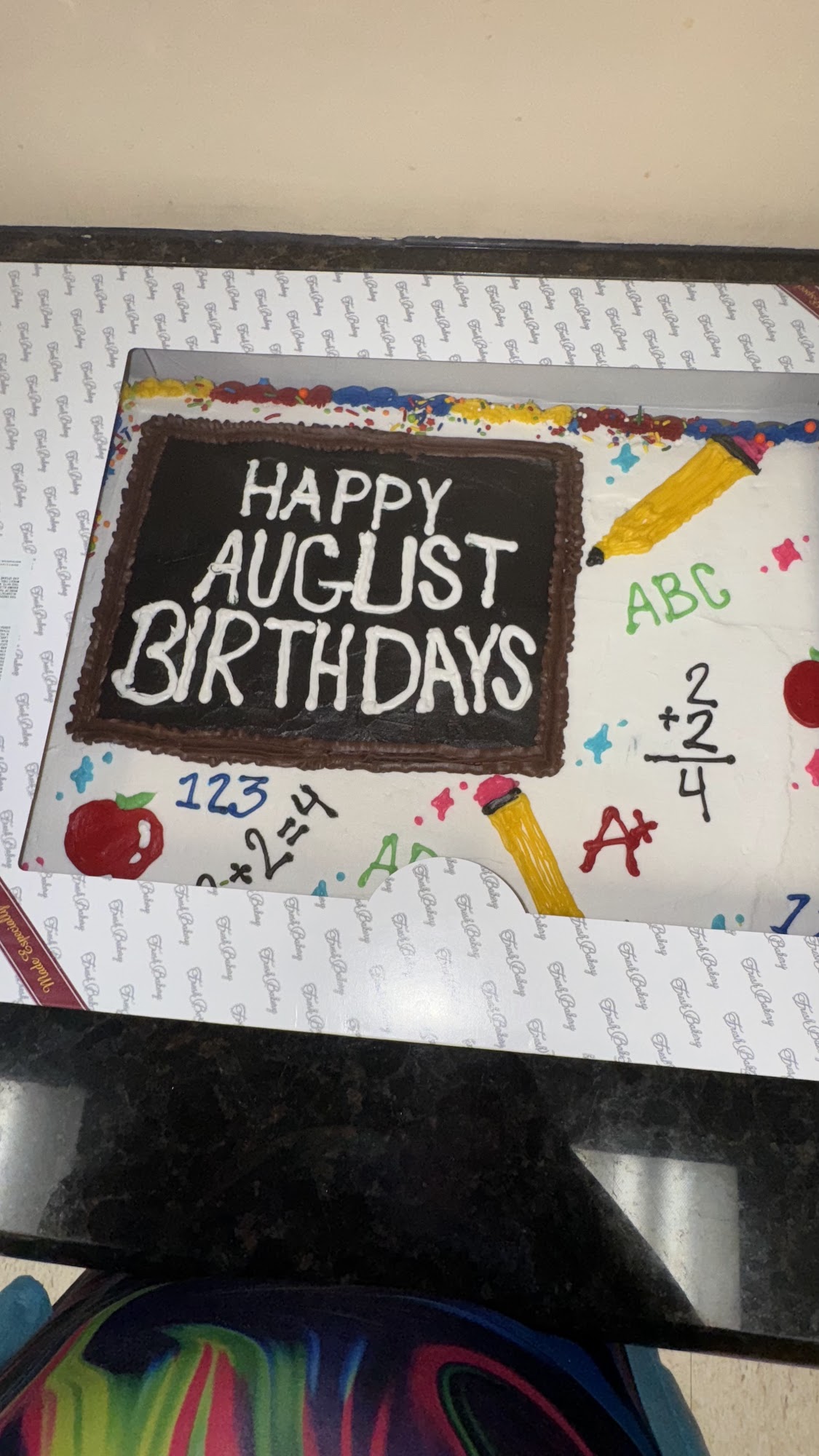 Cake-Time Productions Menu