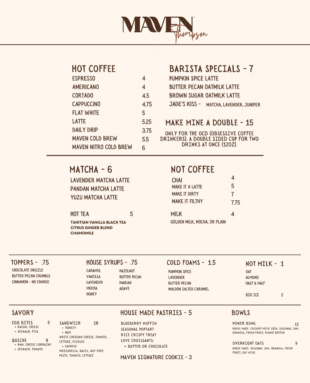 MAVEN at MMP Menu