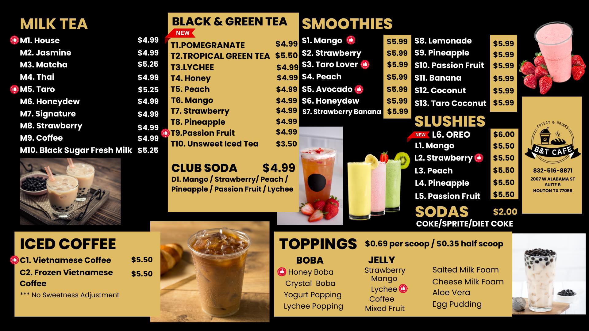 B.Fresh Cafe Menu