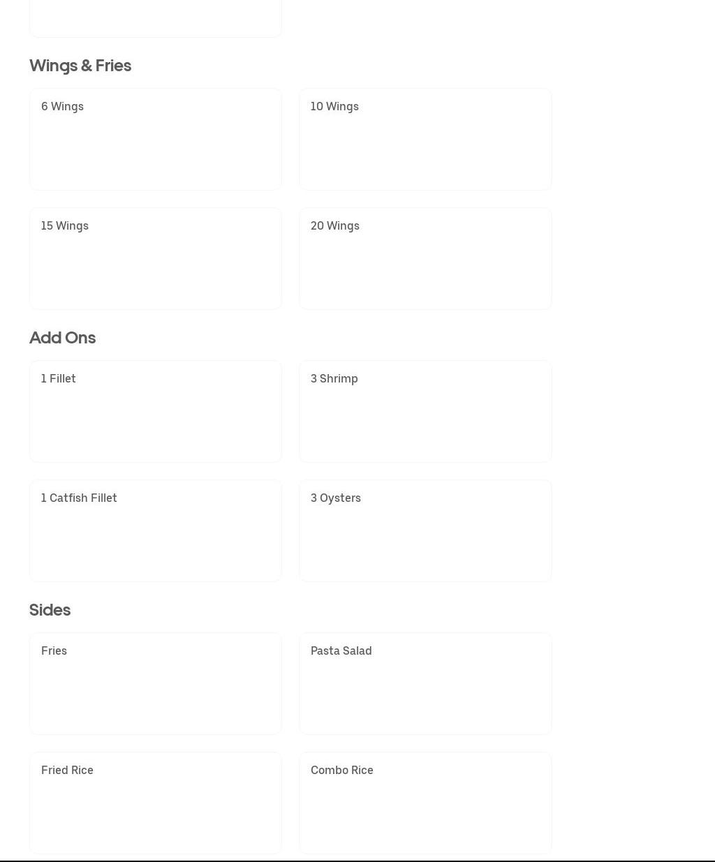 Cazenave's Cafe Menu