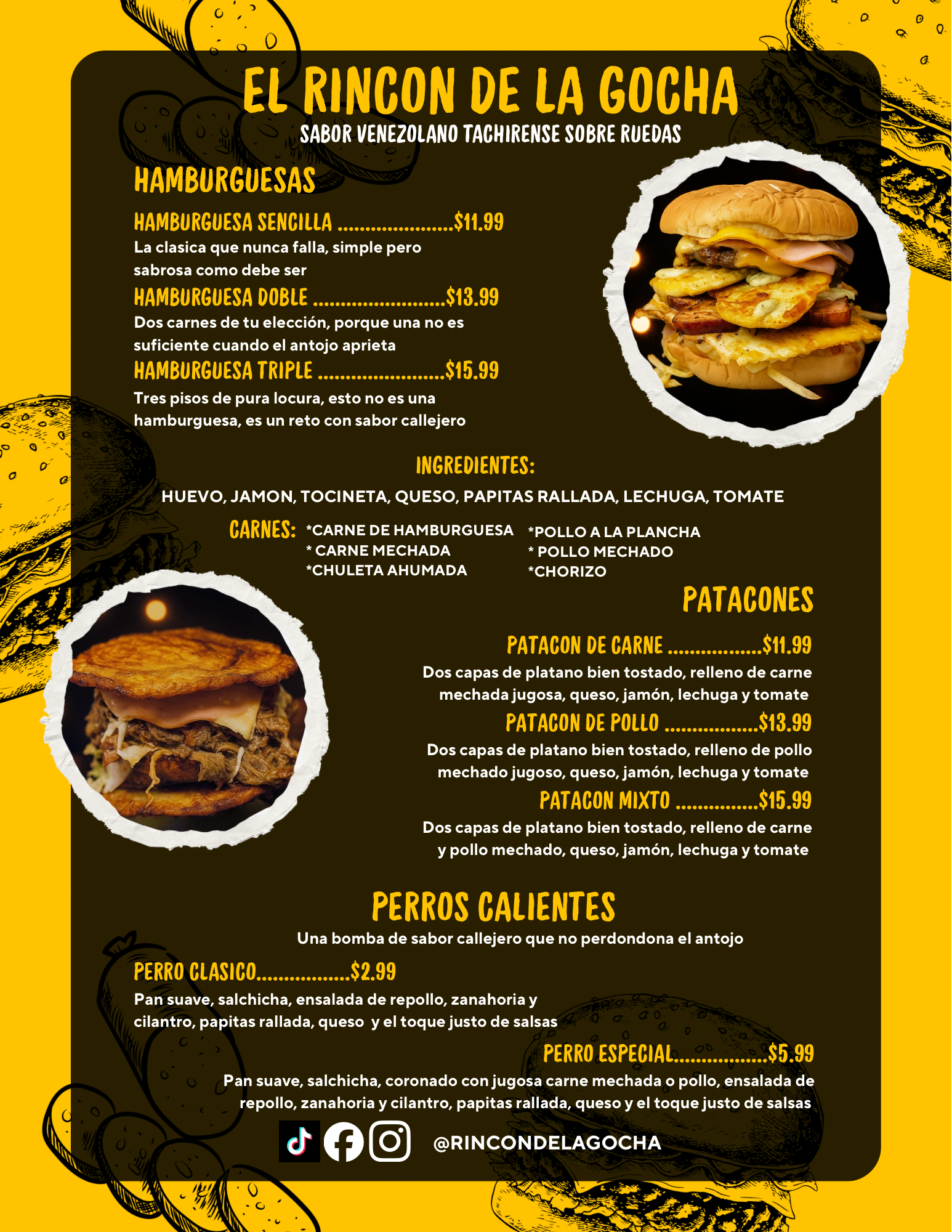 El Rincón de la Gocha Menu