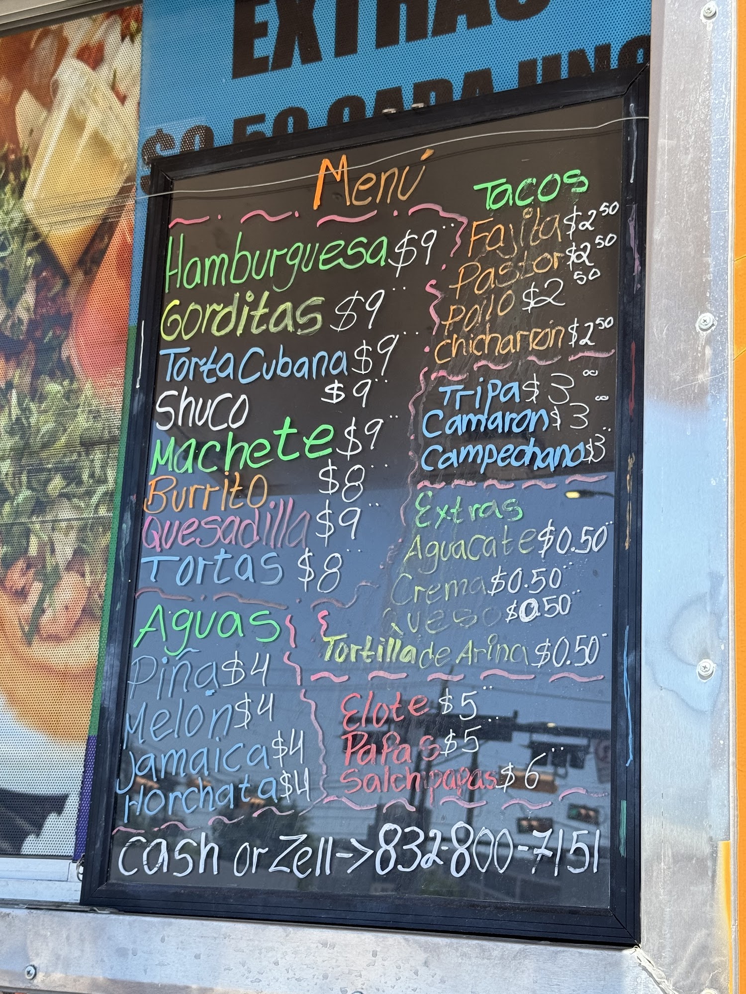 Taqueria Vicente (Food Truck) Menu