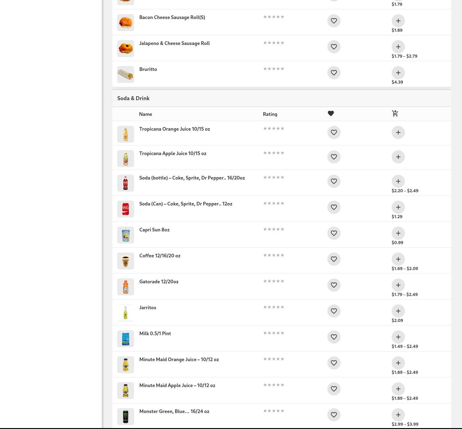 Ginghis Donuts & Lunch Menu