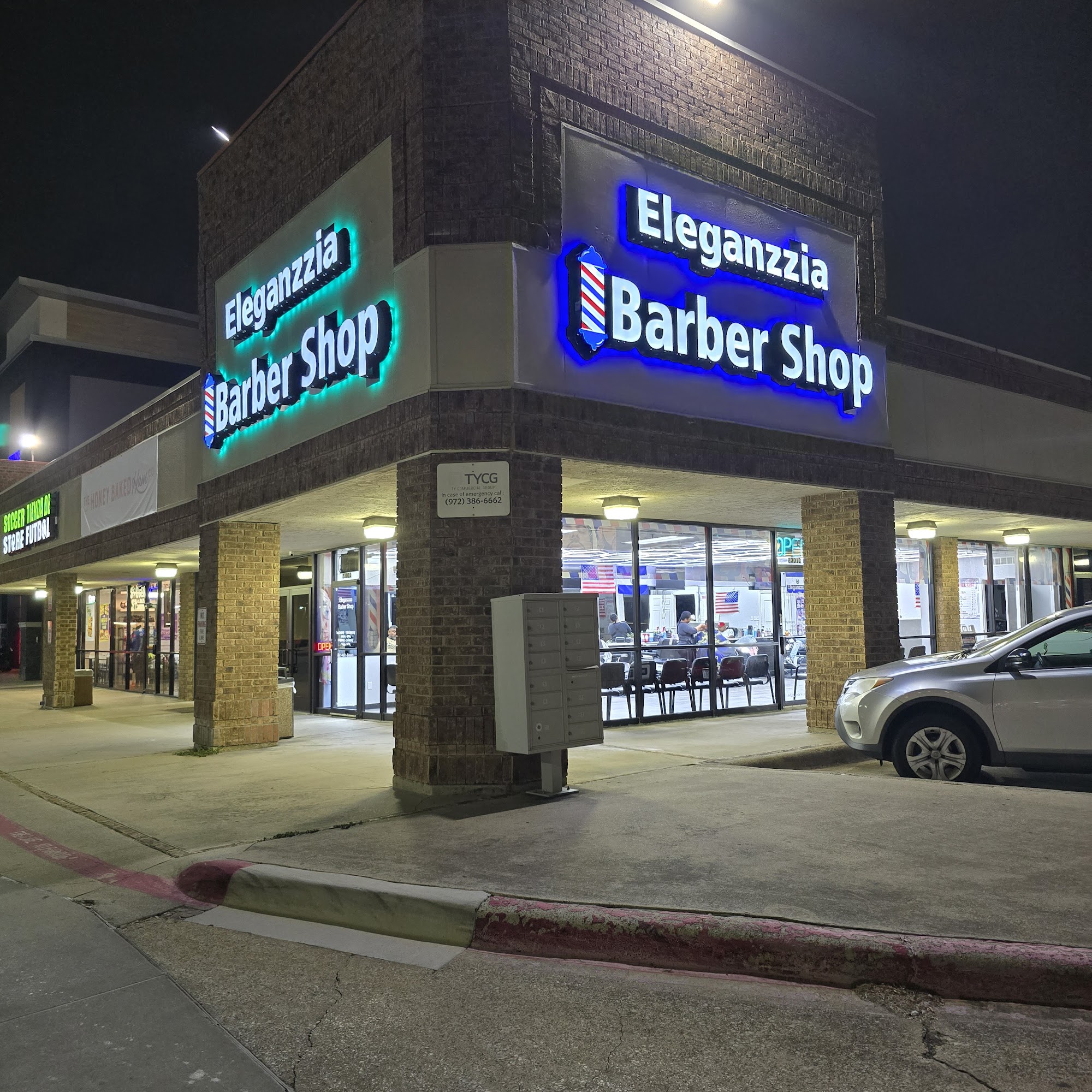 Eleganzzia barber shop 2301 N O'Connor Rd d, Irving Texas 75062