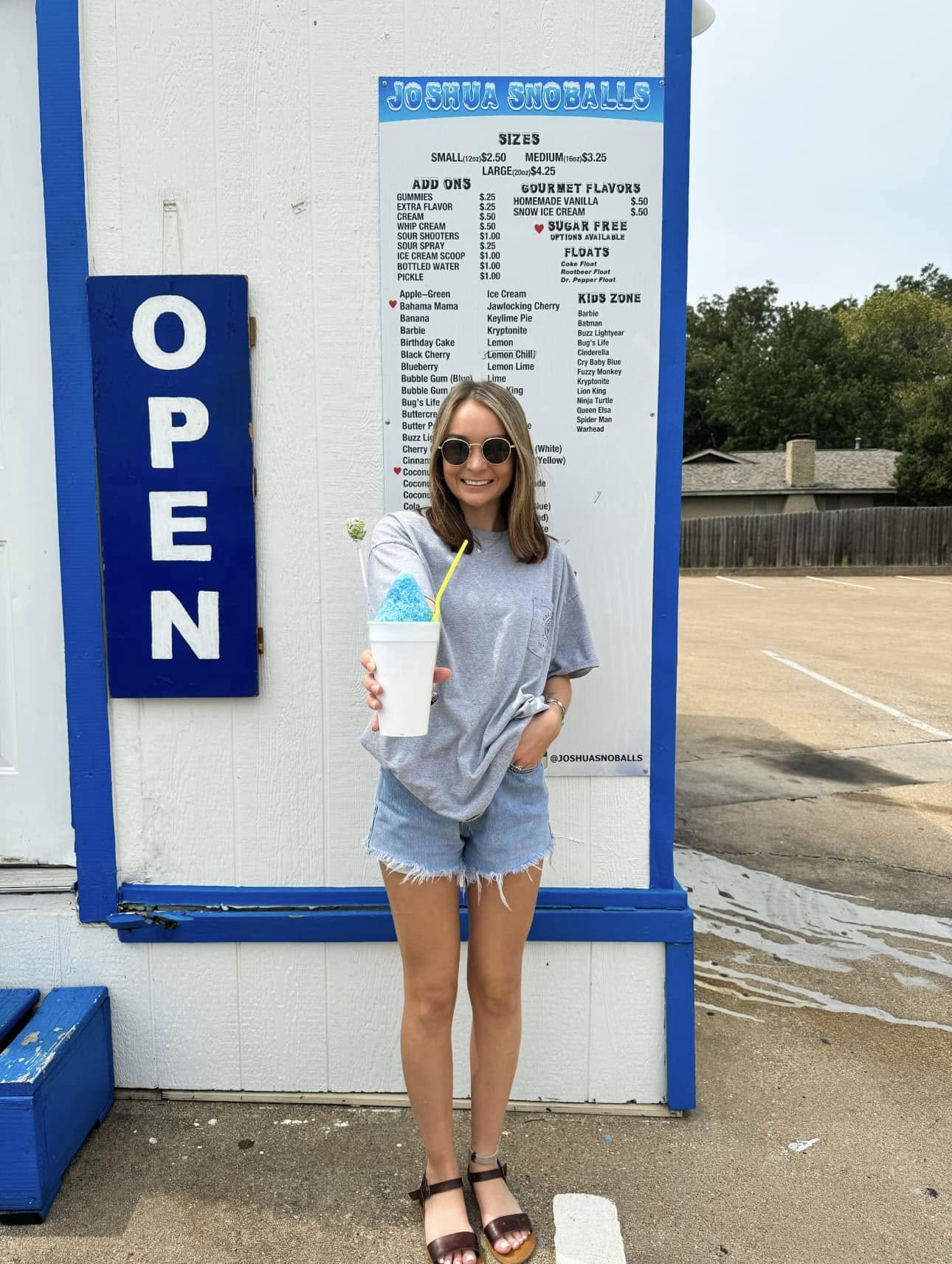 Joshua Snowballs Menu