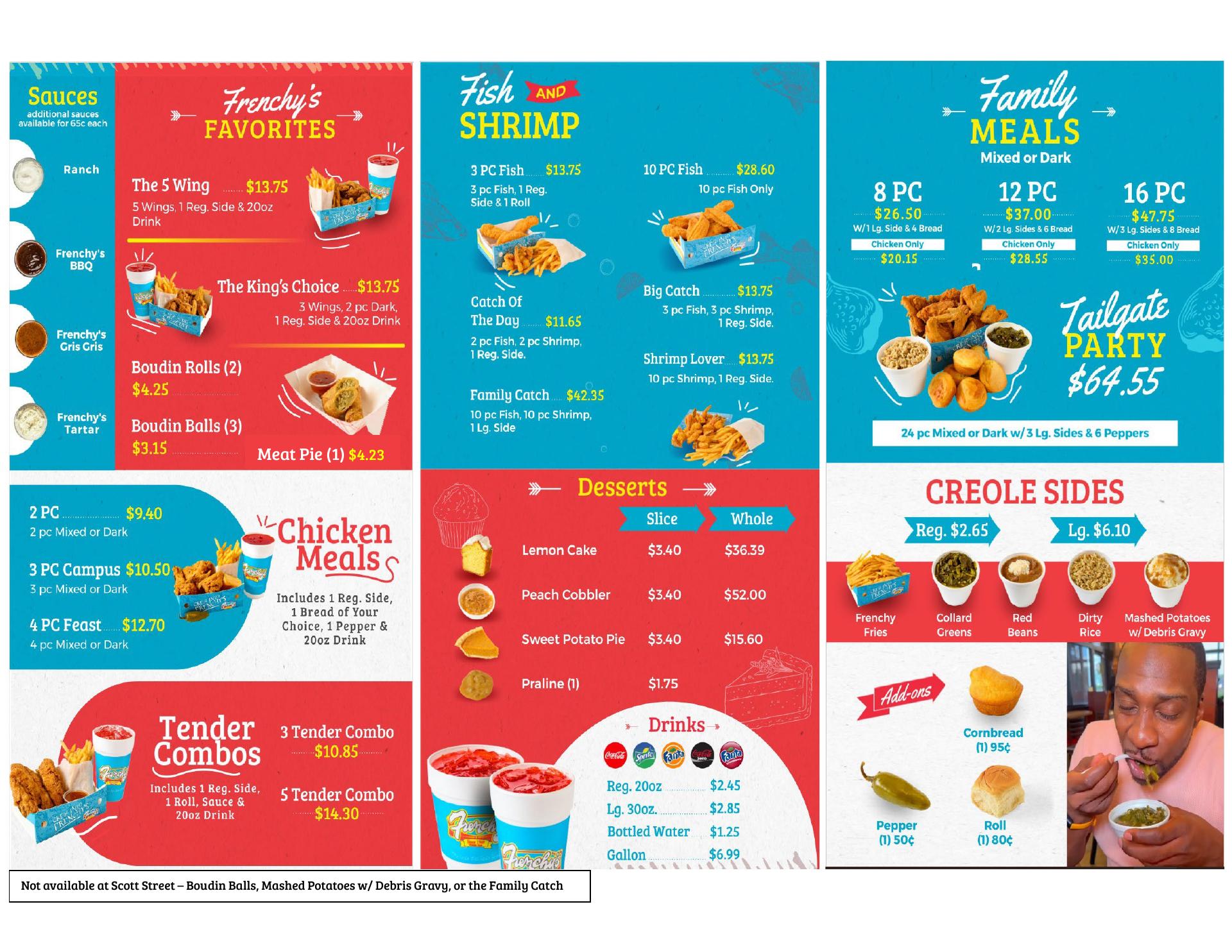 Frenchy's Chicken - Katy Menu