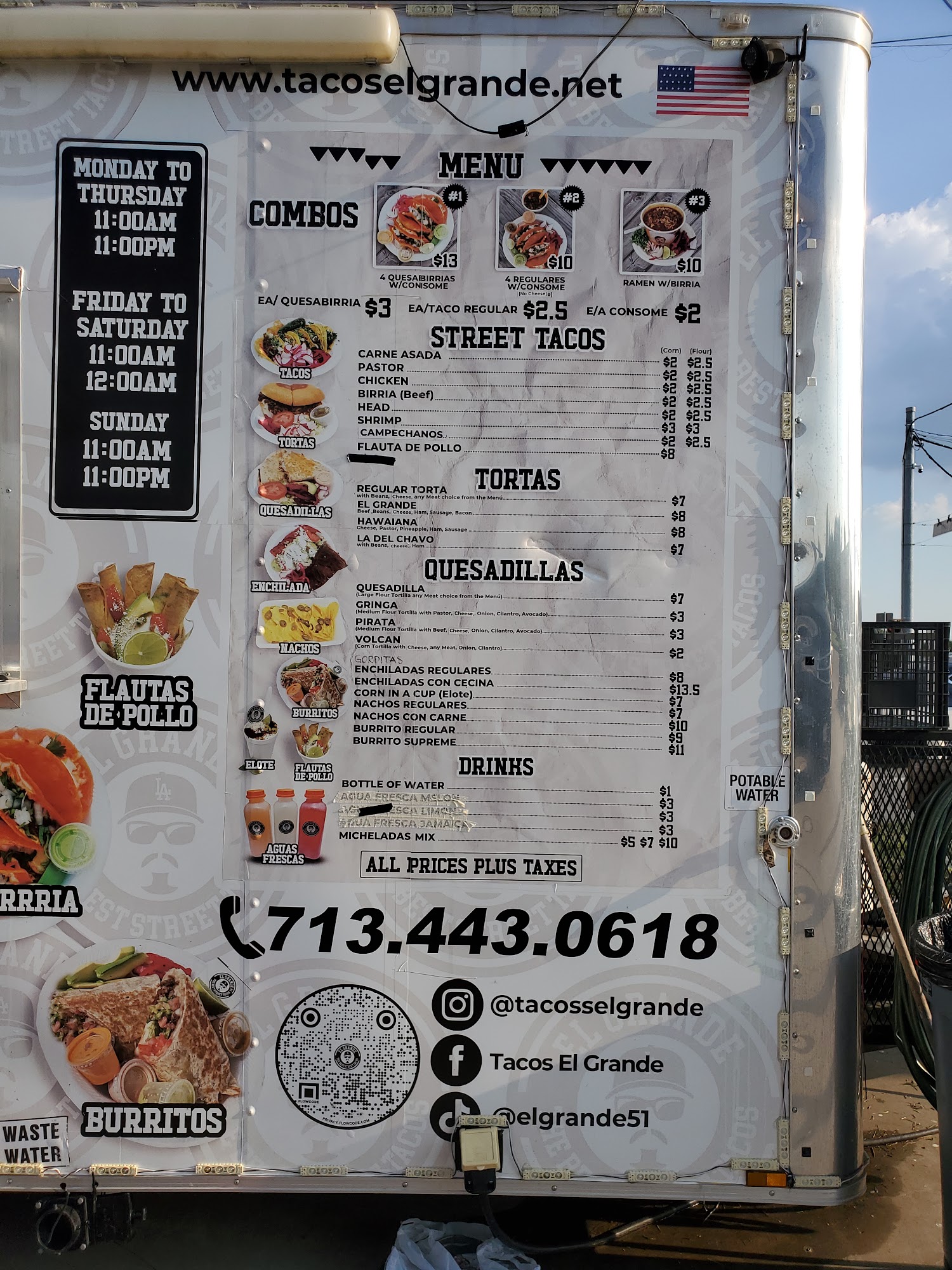 El Grande Food Truck Park Menu