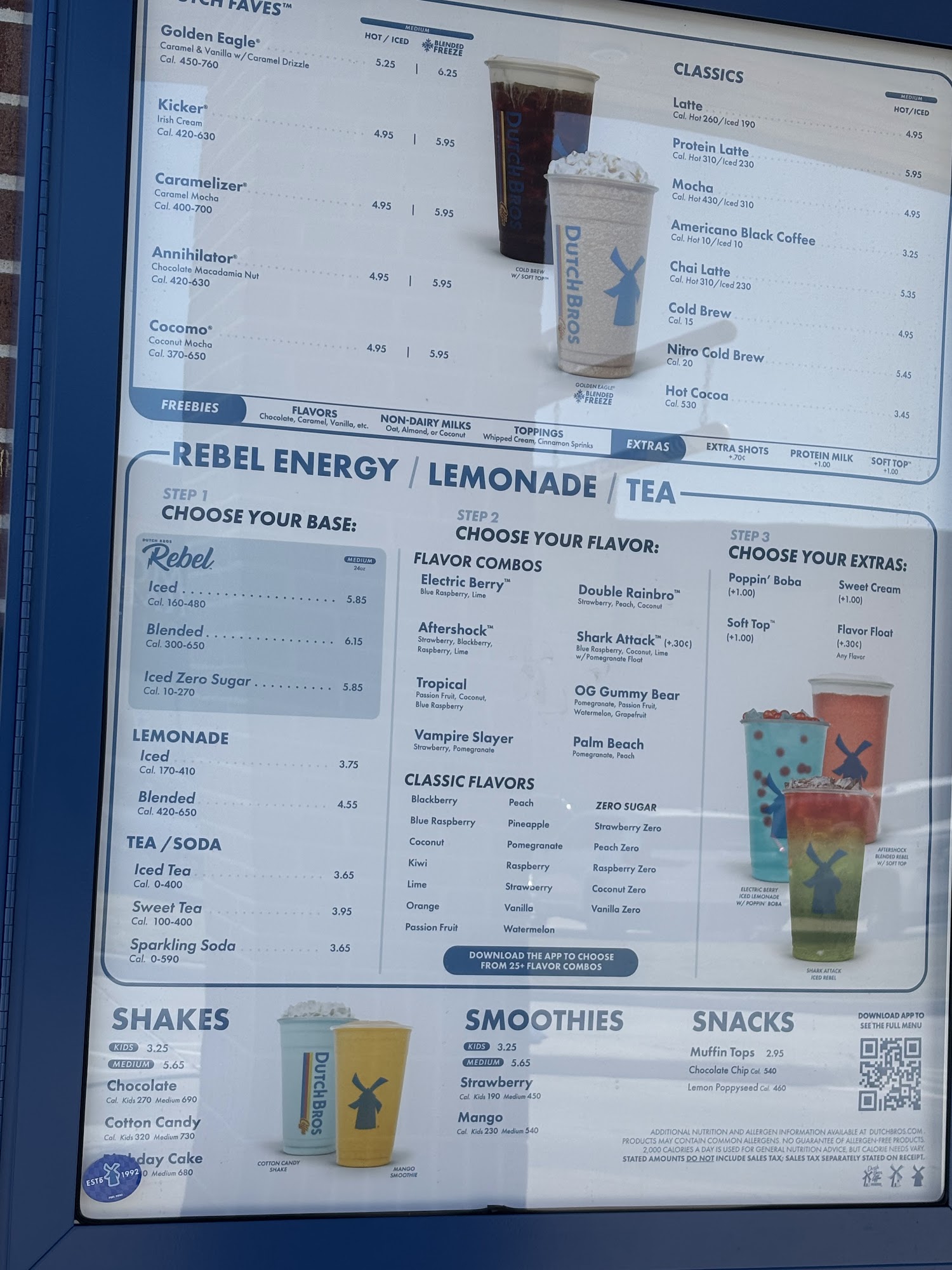 Dutch Bros Coffee Menu