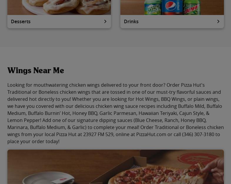 Pizza Hut Menu