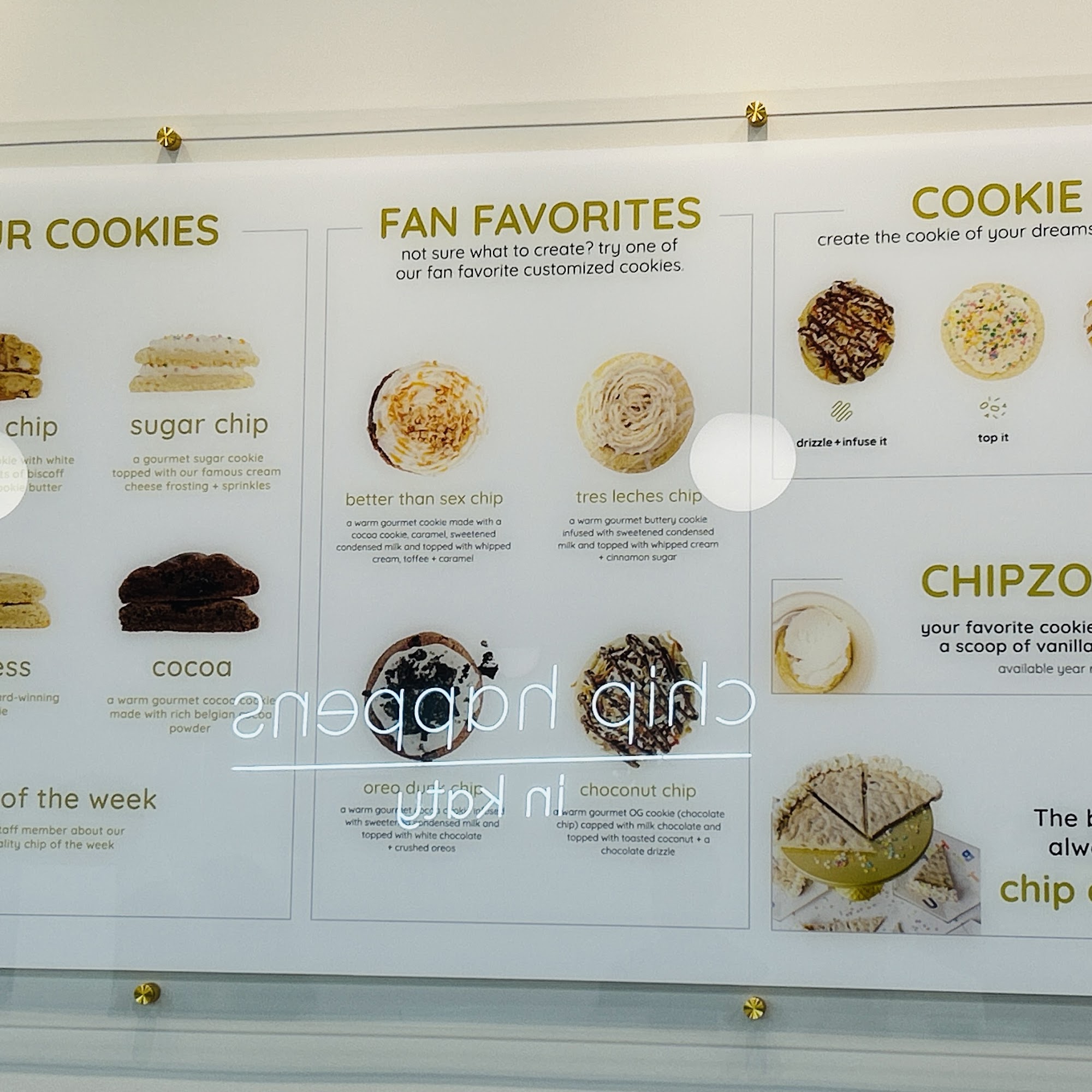 Chip Cookies Katy Menu