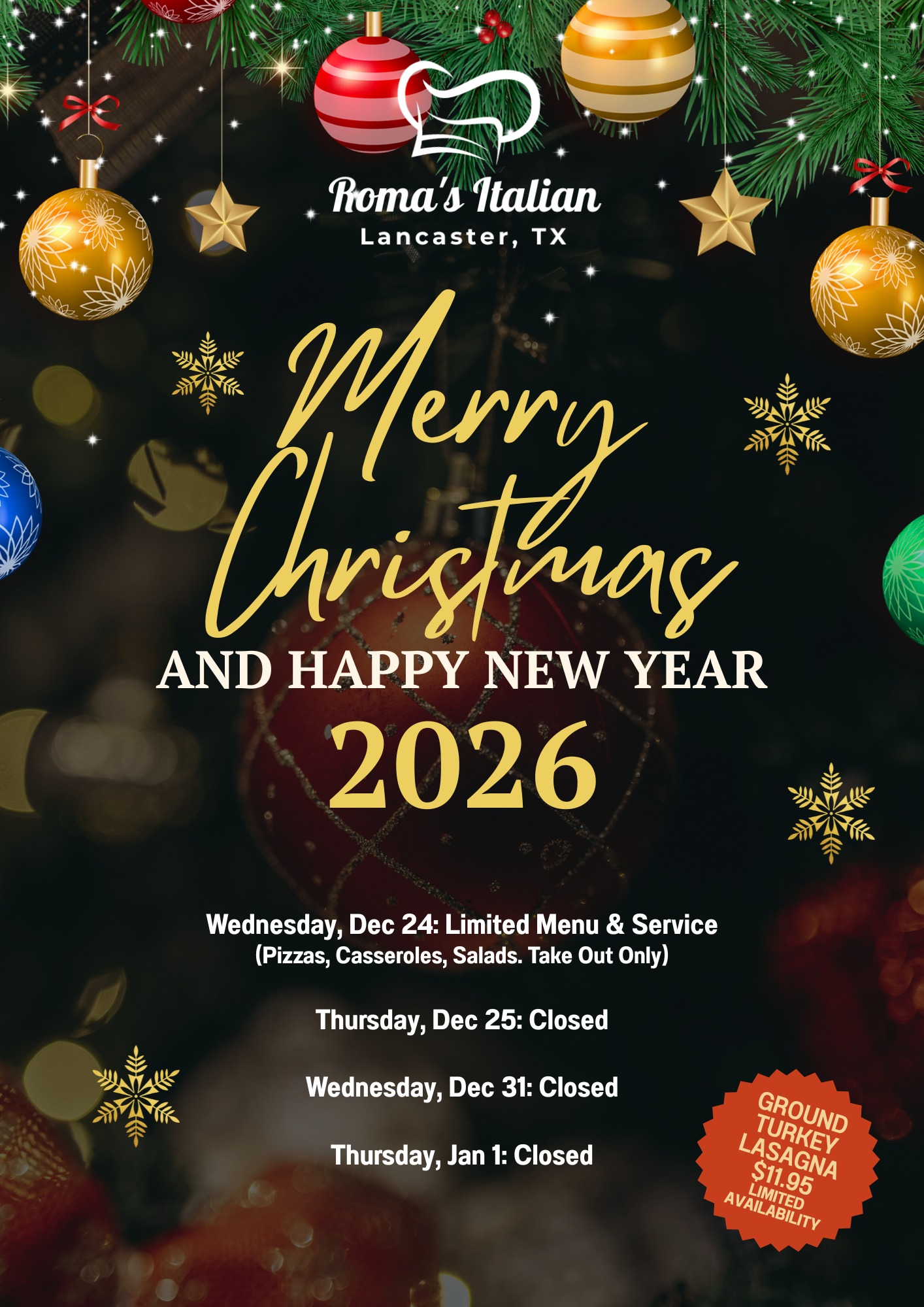 Roma's Italian Lancaster Lancaster