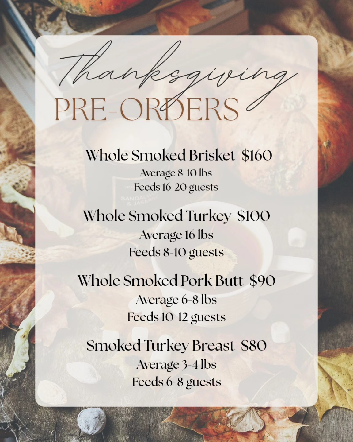 Hella Smoke BBQ Menu