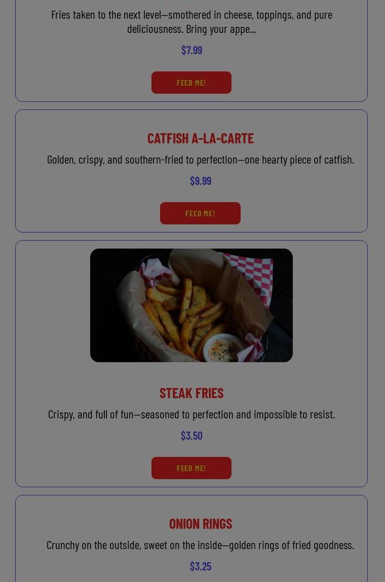 Daiquiri Chicken and Waffles Menu