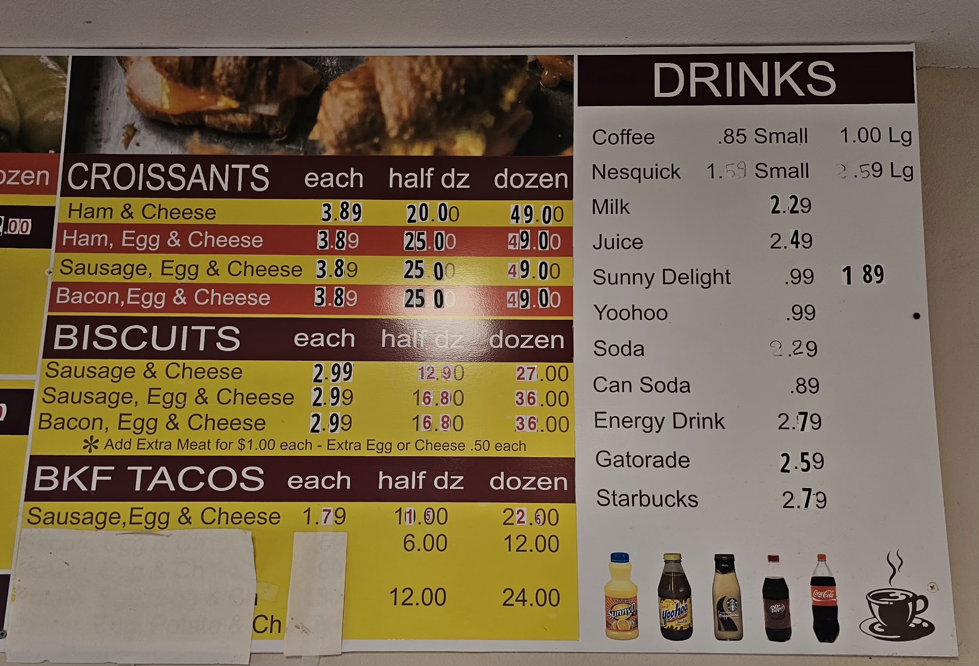 David's Donuts Menu