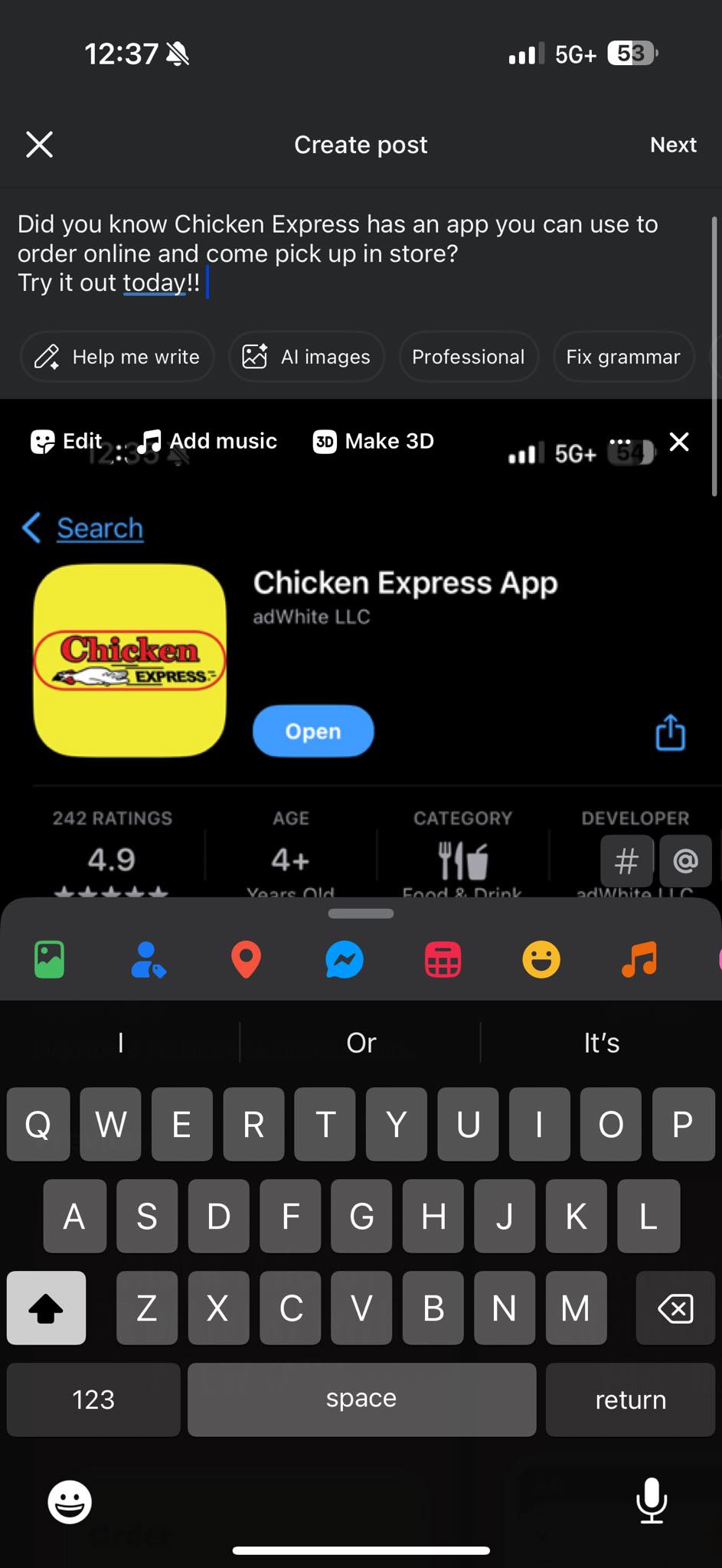 Chicken Express Menu