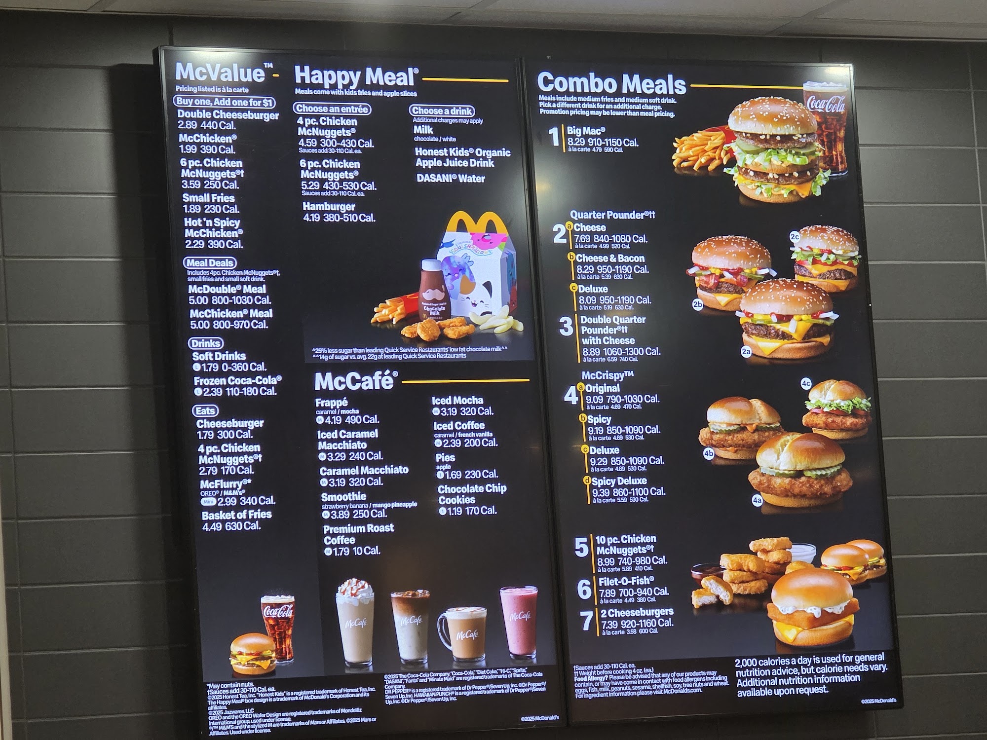McDonald's Menu