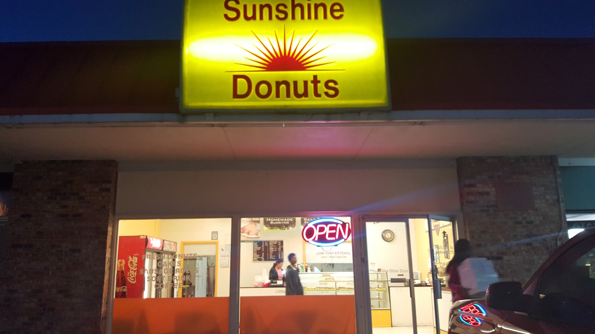 Sunshine Donuts Menu