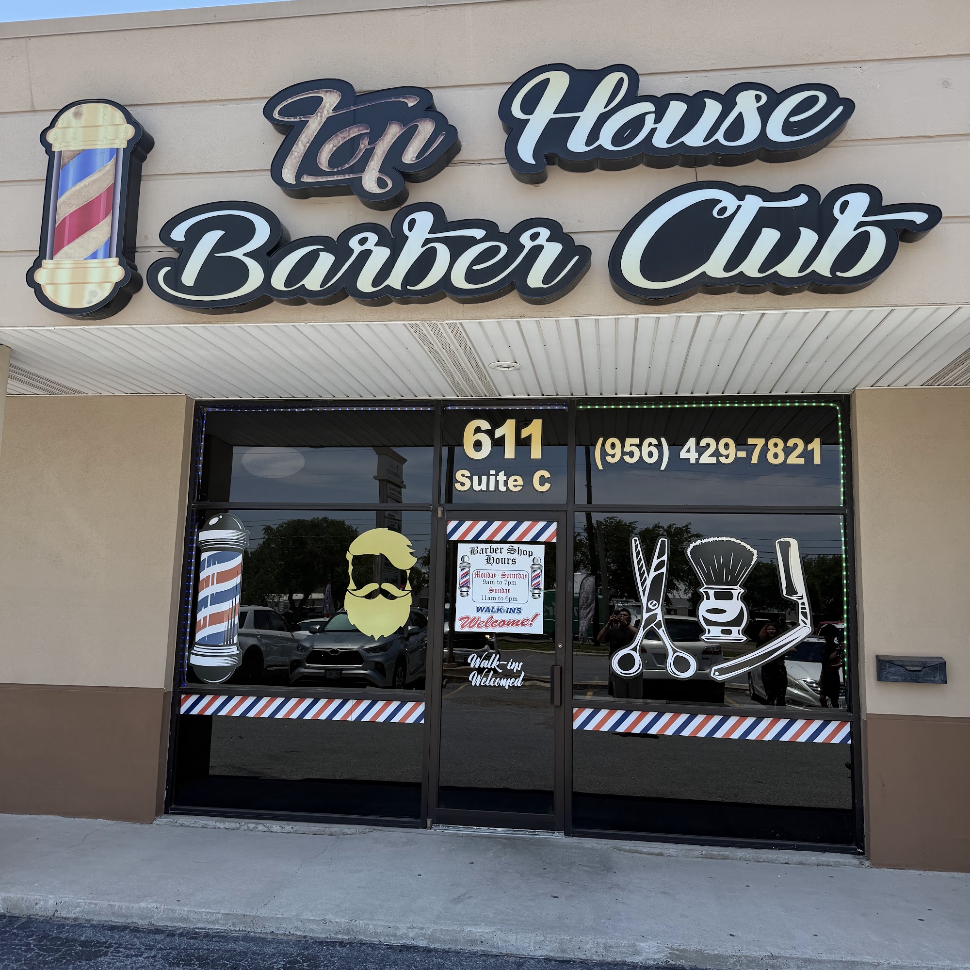 Top House Barber Club 611 N McColl Rd Ste C, McAllen Texas 78501
