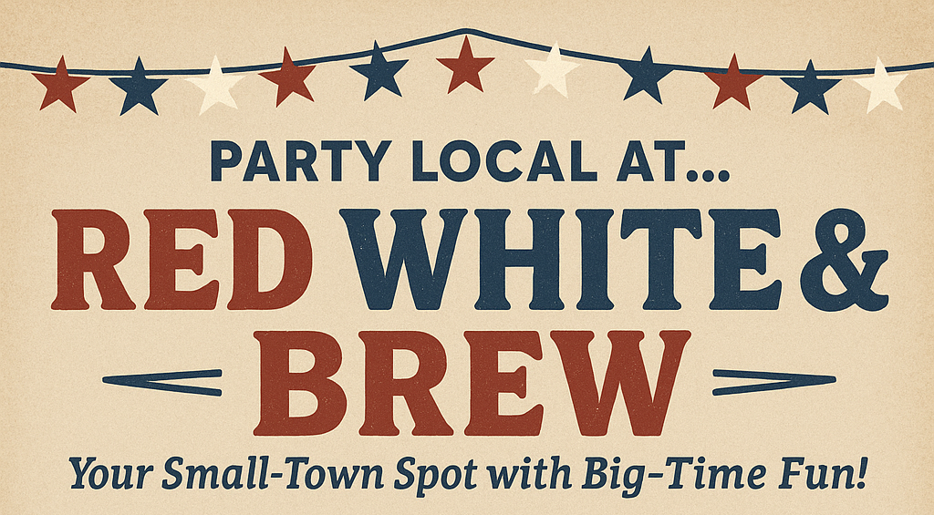Red white and brew Menu