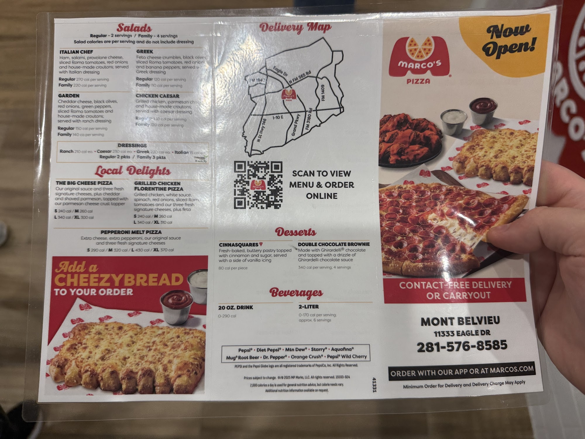 Marco's Pizza Menu