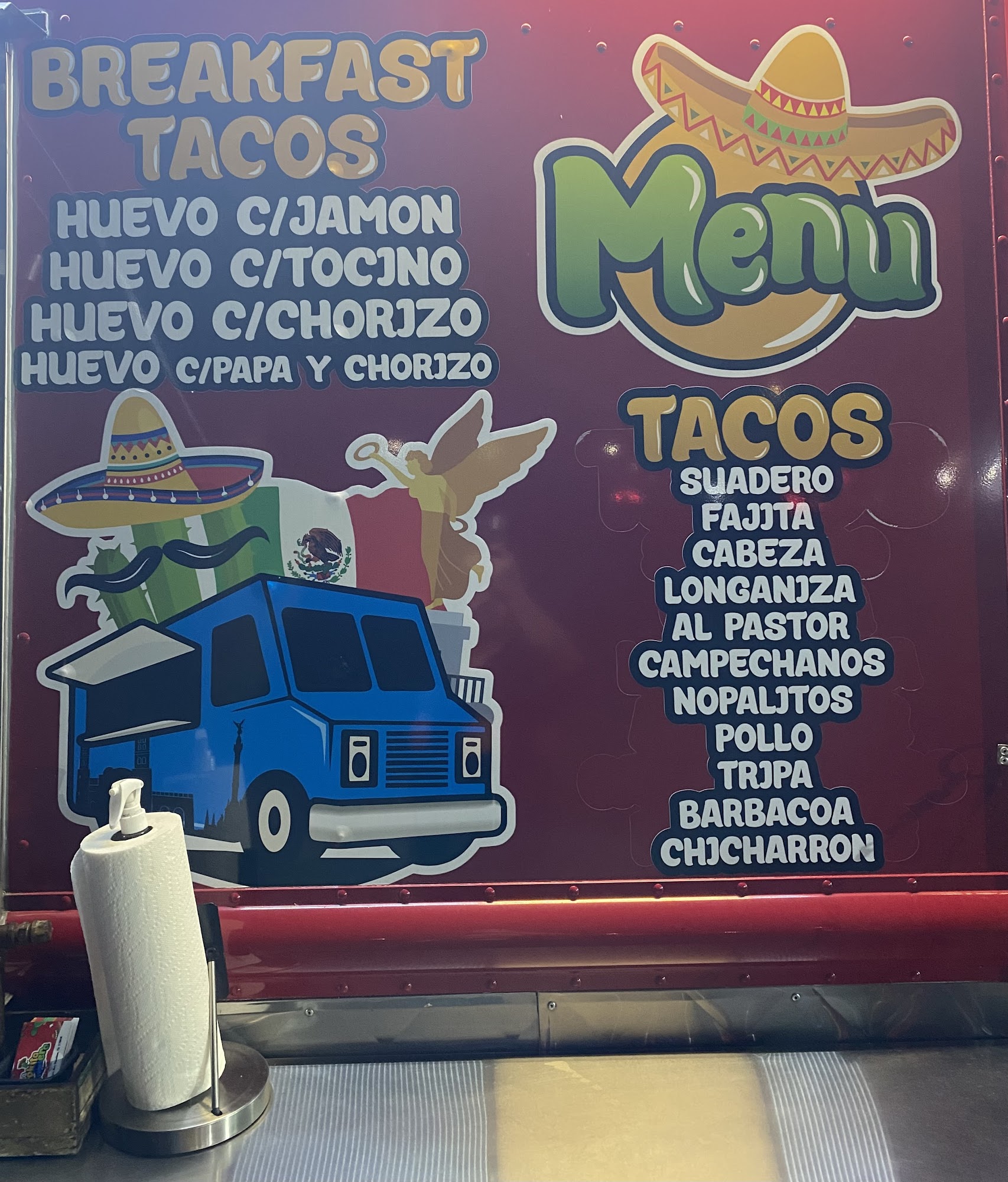 La Trokita Taquera Menu