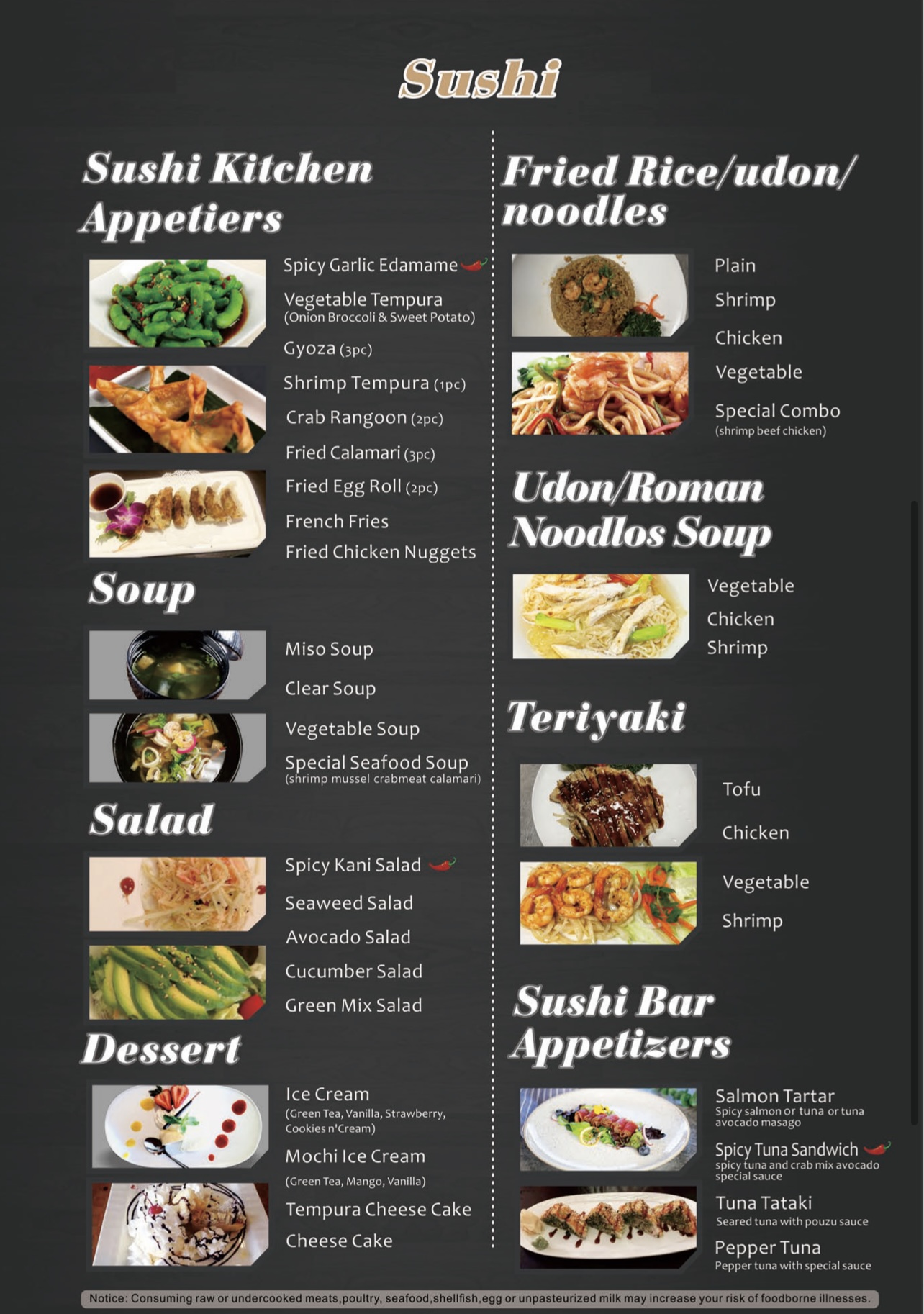 Jeju Island Menu