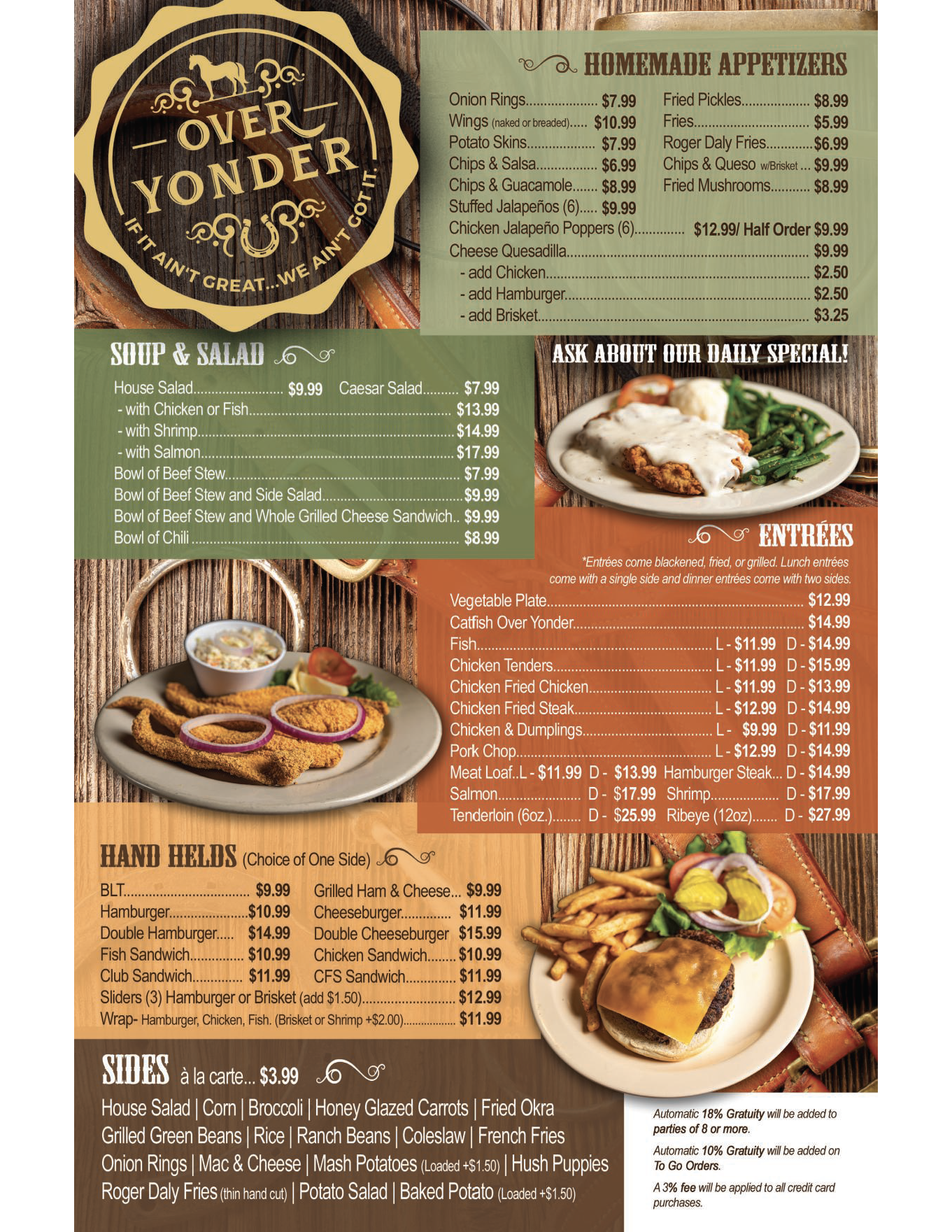 Over Yonder Menu