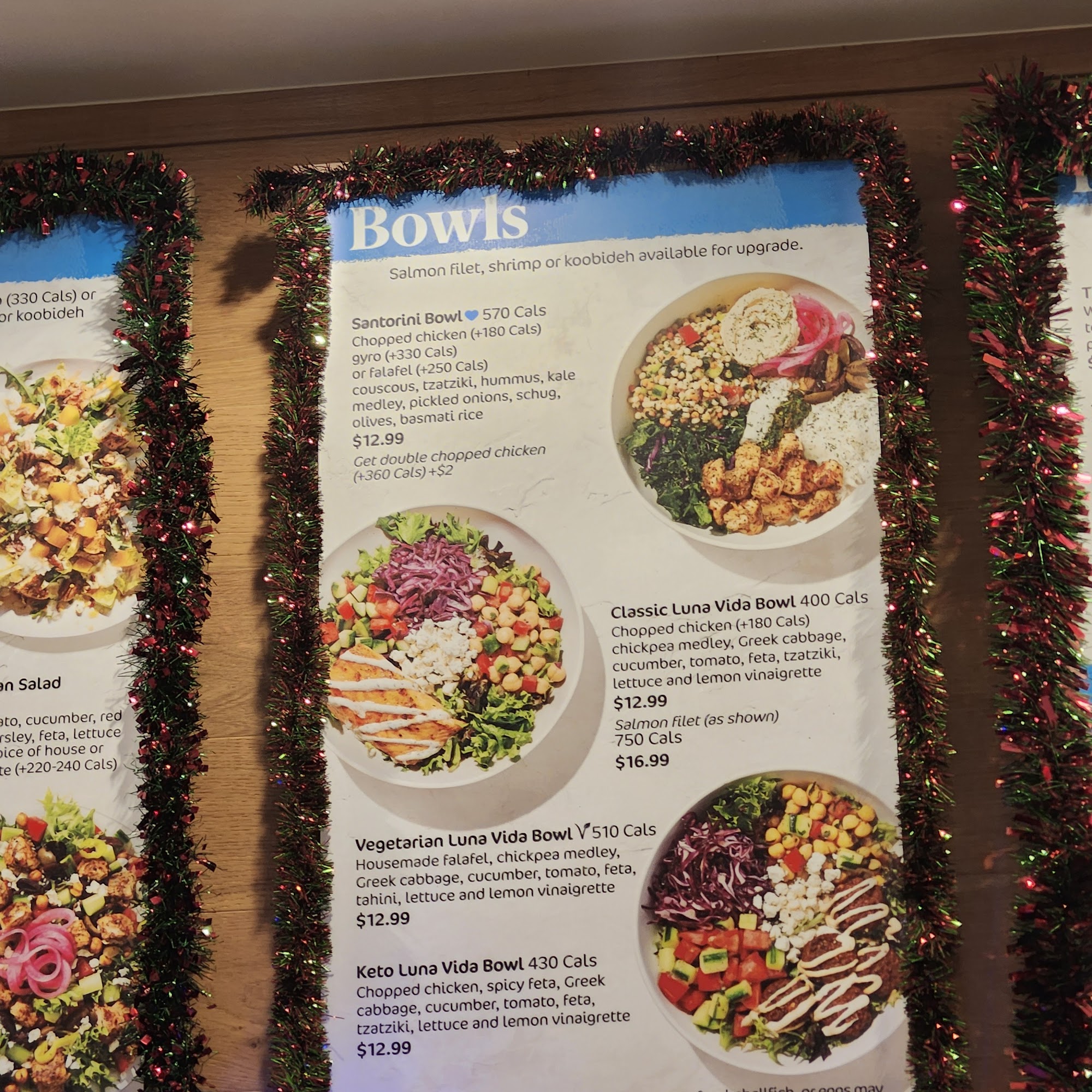 Luna Grill Plano Menu