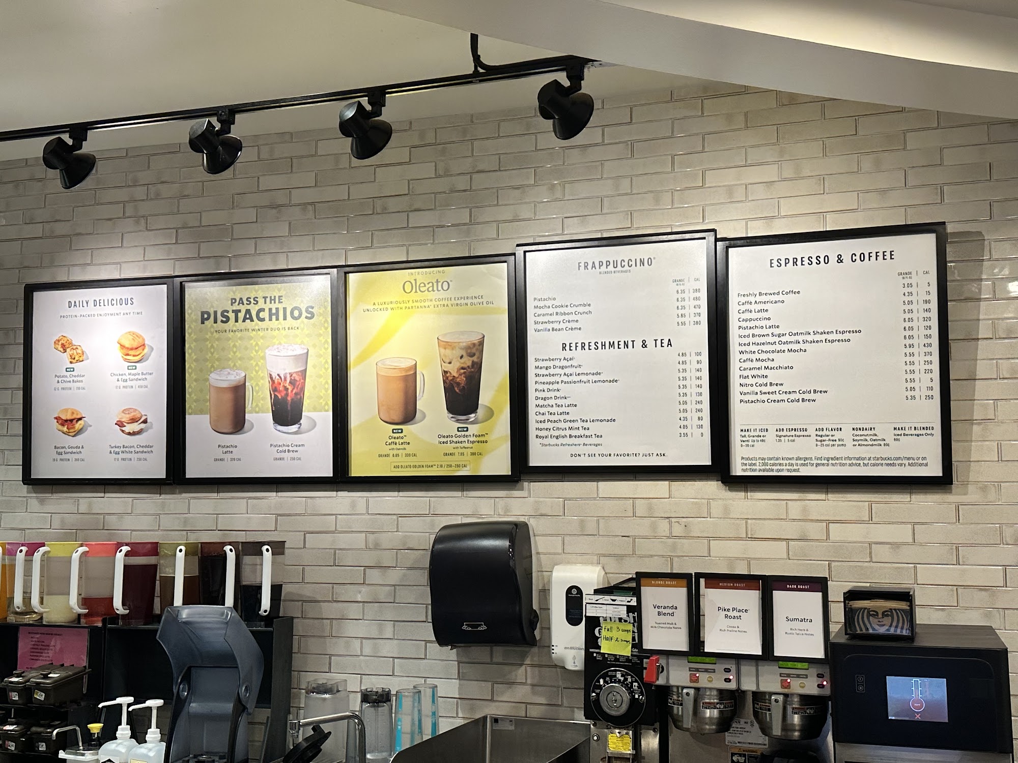 Starbucks Coffee Company Menu