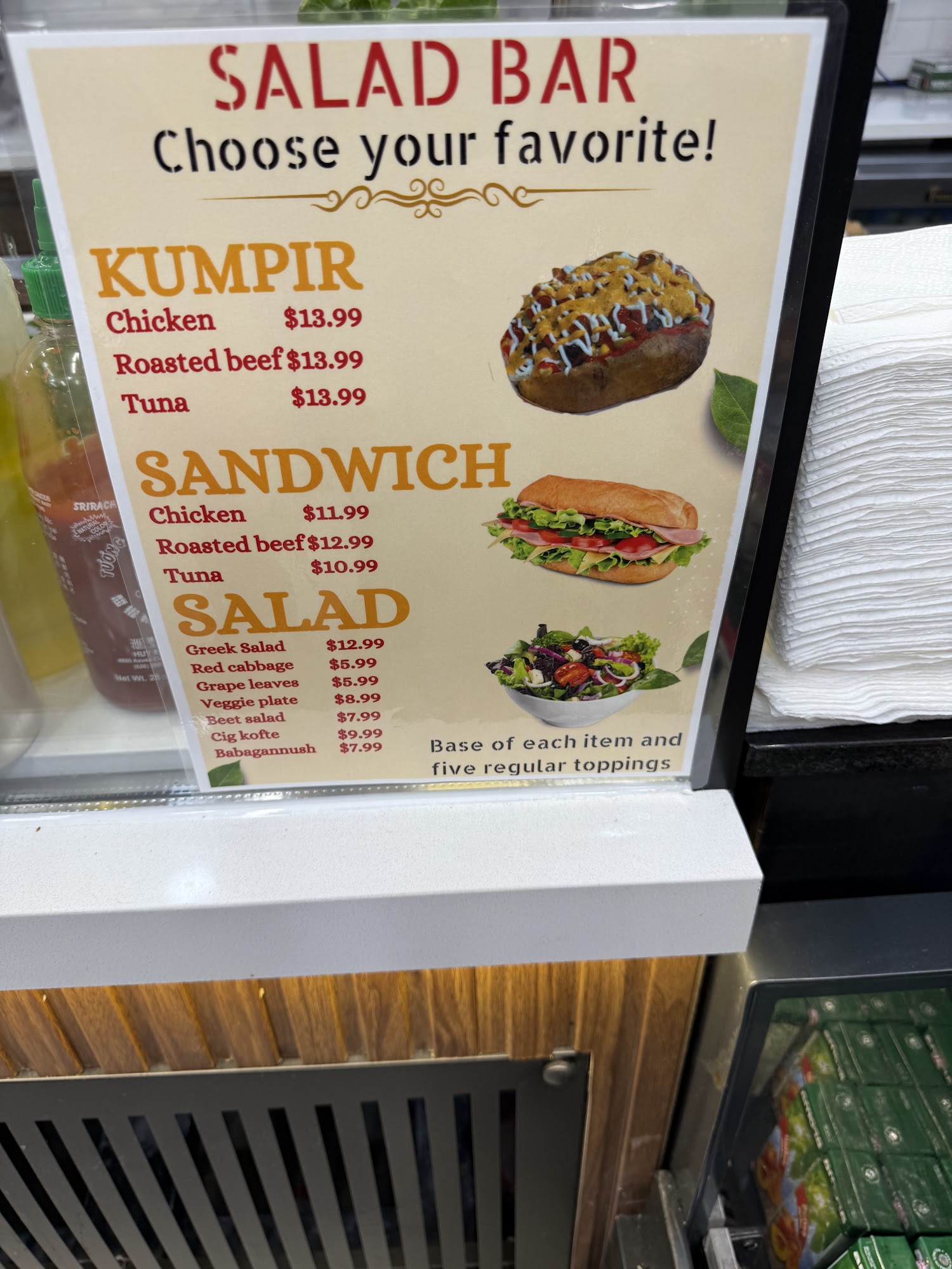 Noorsha Cafe & Bakery Menu