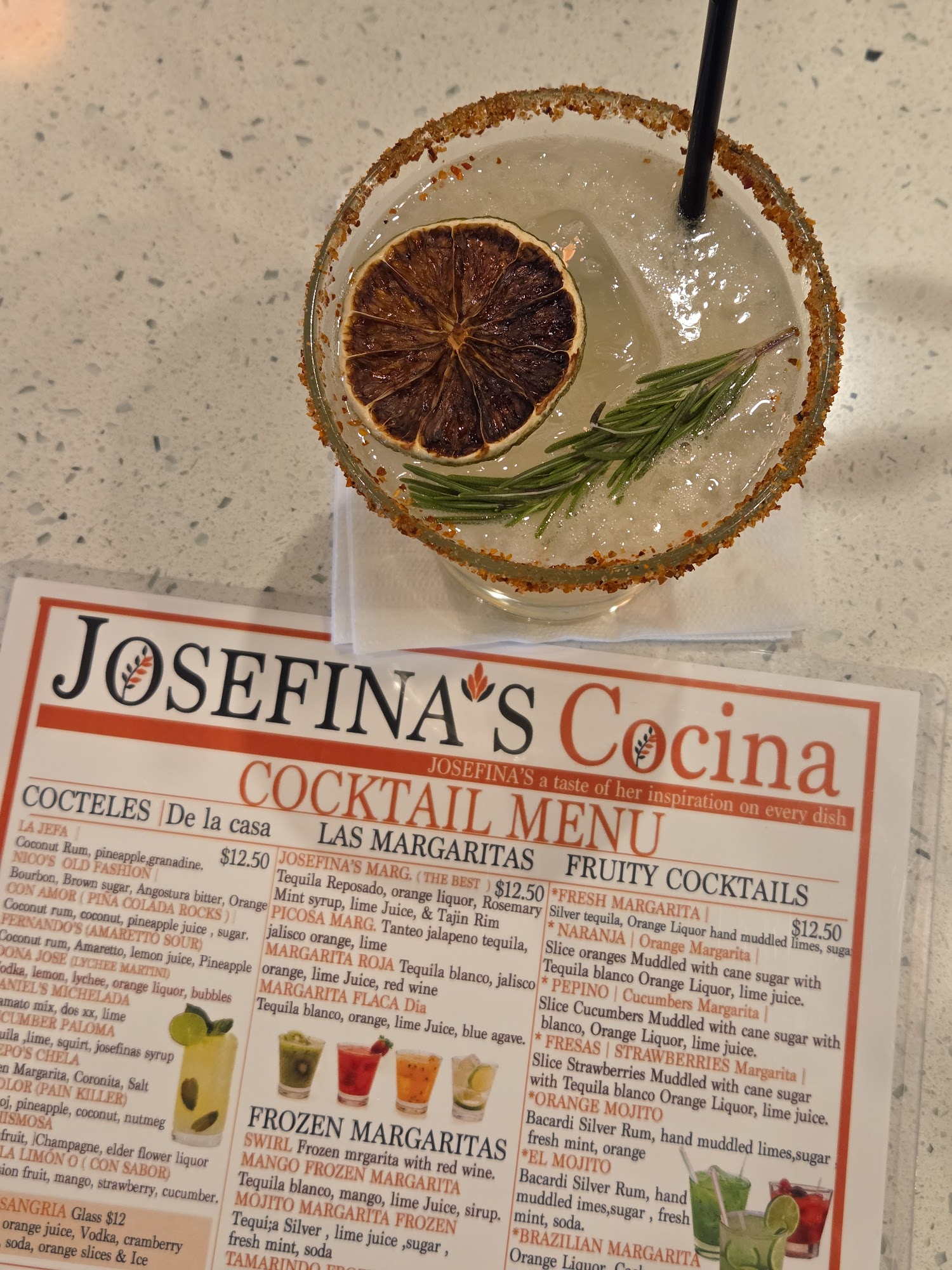 Josefina's Cocina Menu