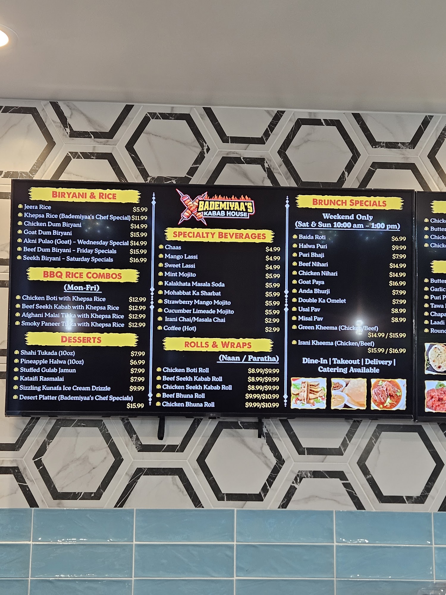 Bademiya Kabab House Menu