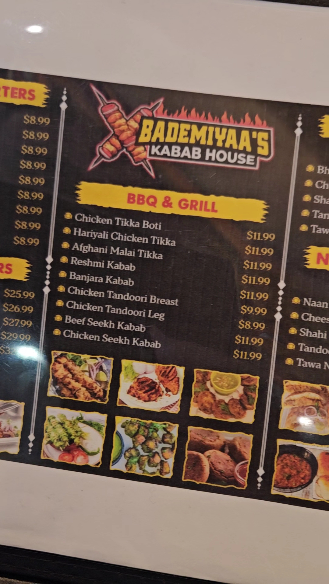 Bademiya Kabab House Menu