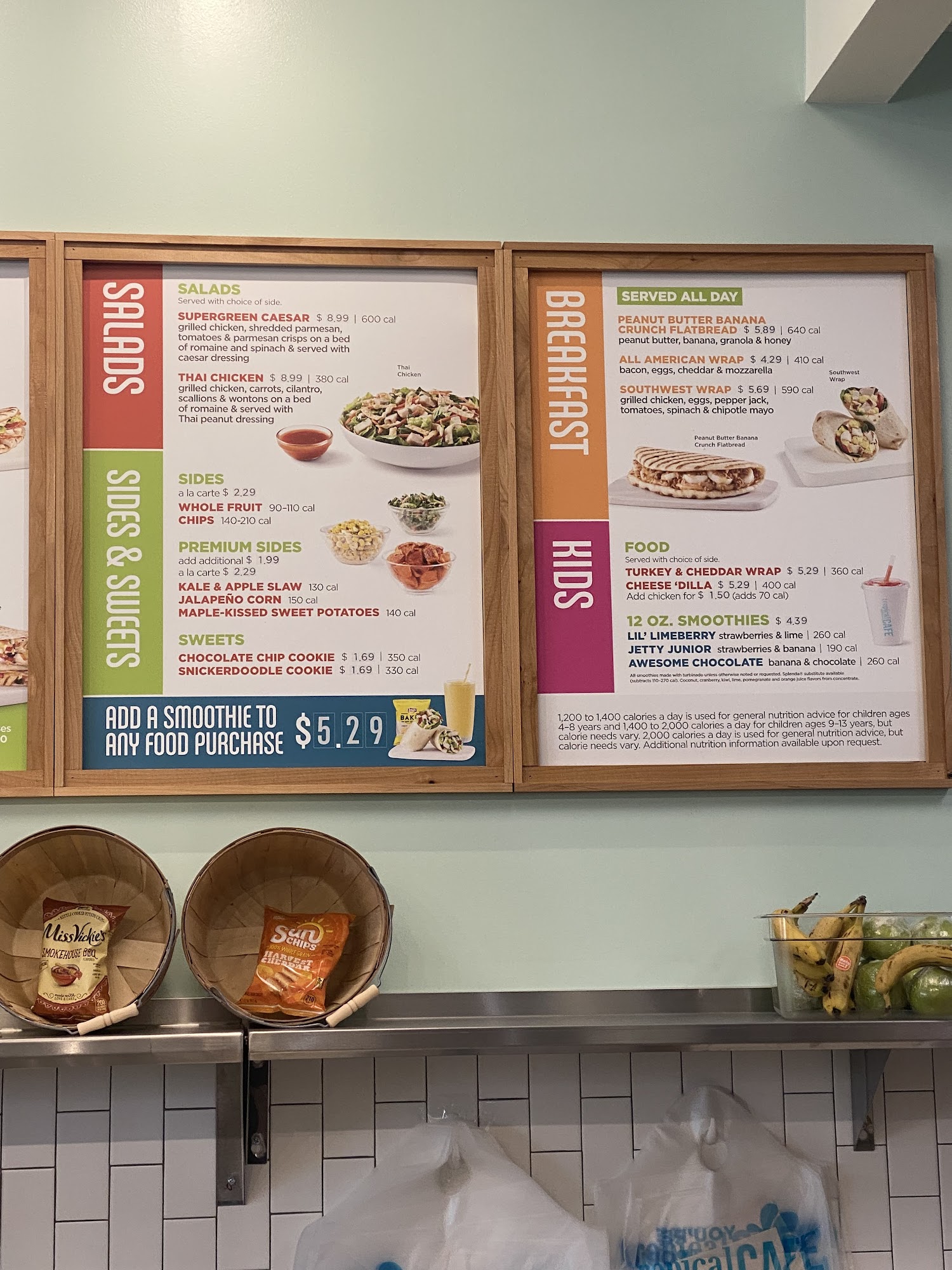 Tropical Smoothie Cafe Menu