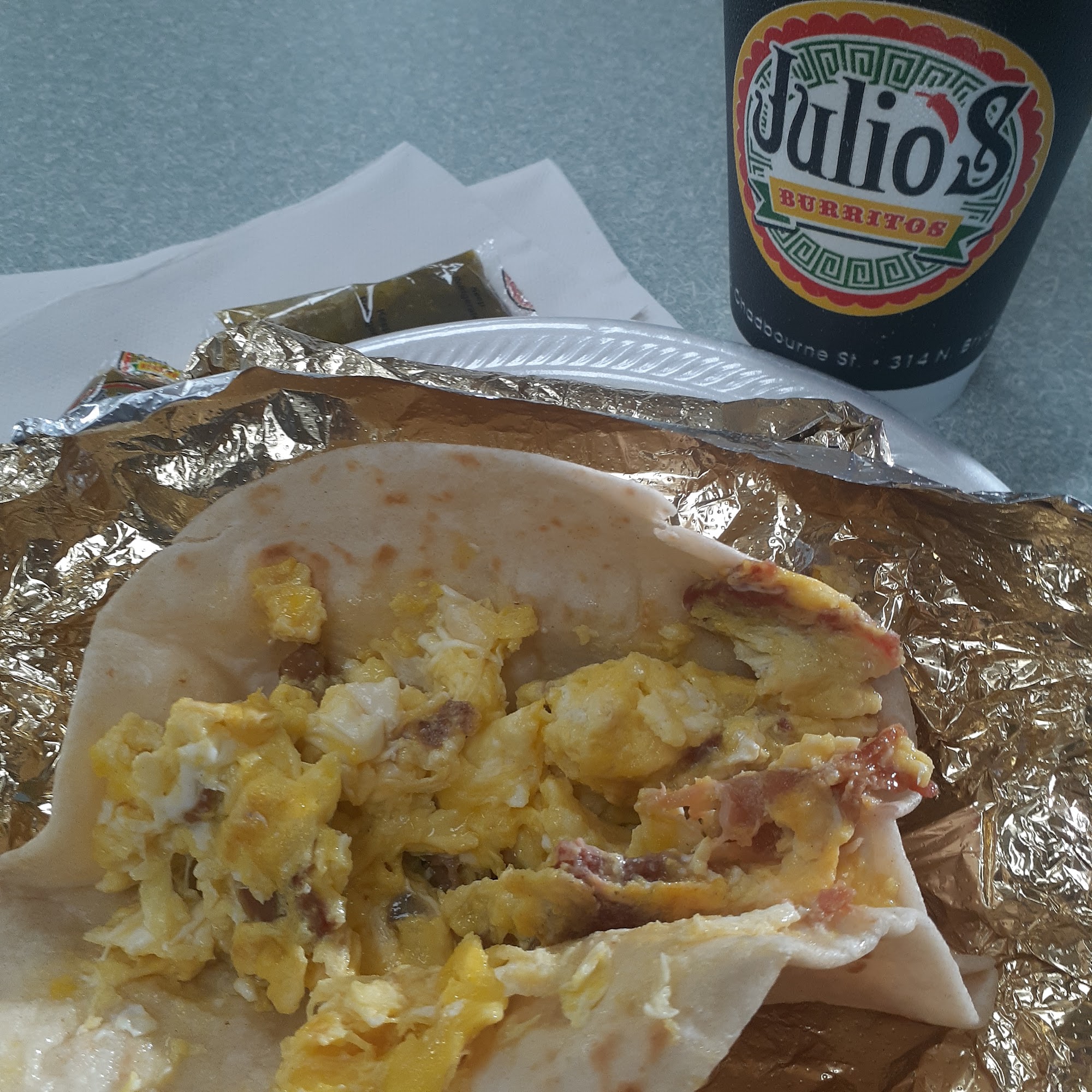 Julio's Burritos Menu