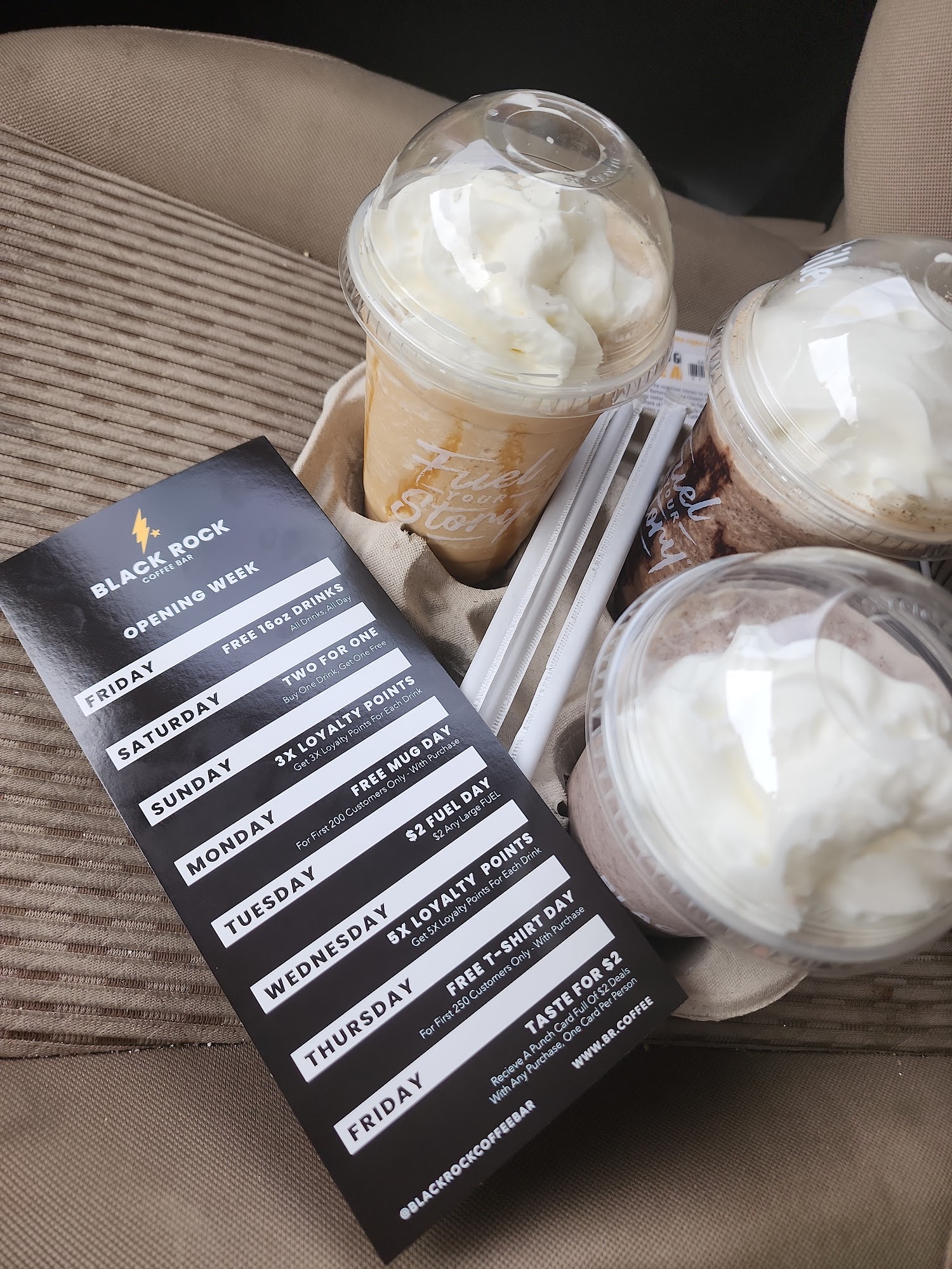 Black Rock Coffee Bar Menu
