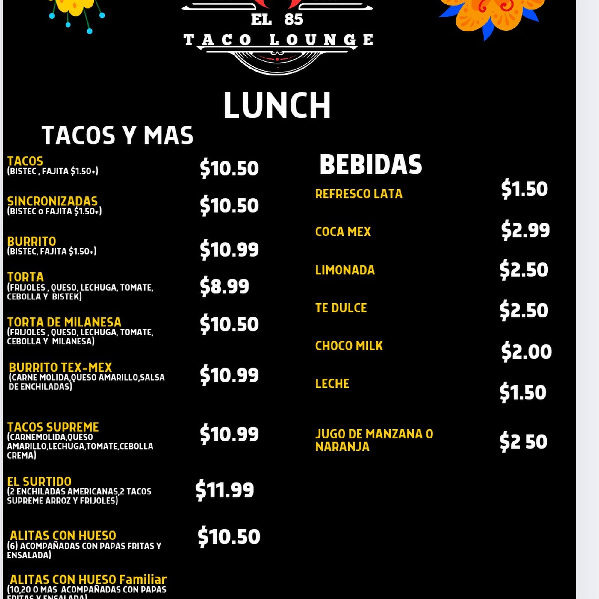 El 85 taco lounge