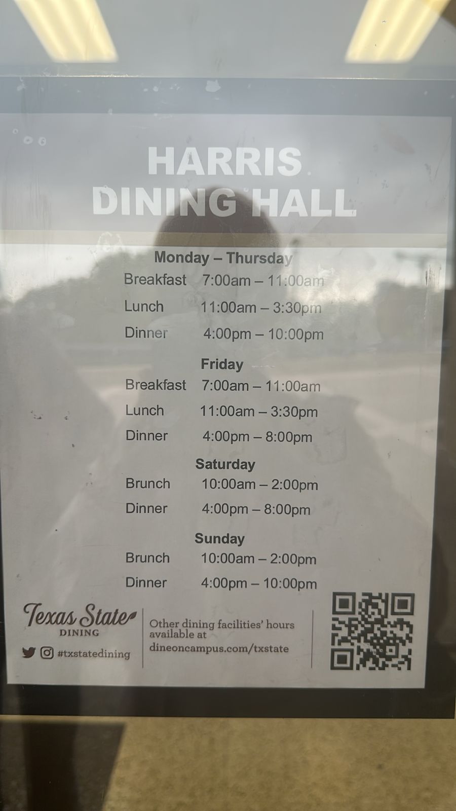 Harris Dining Hall Menu